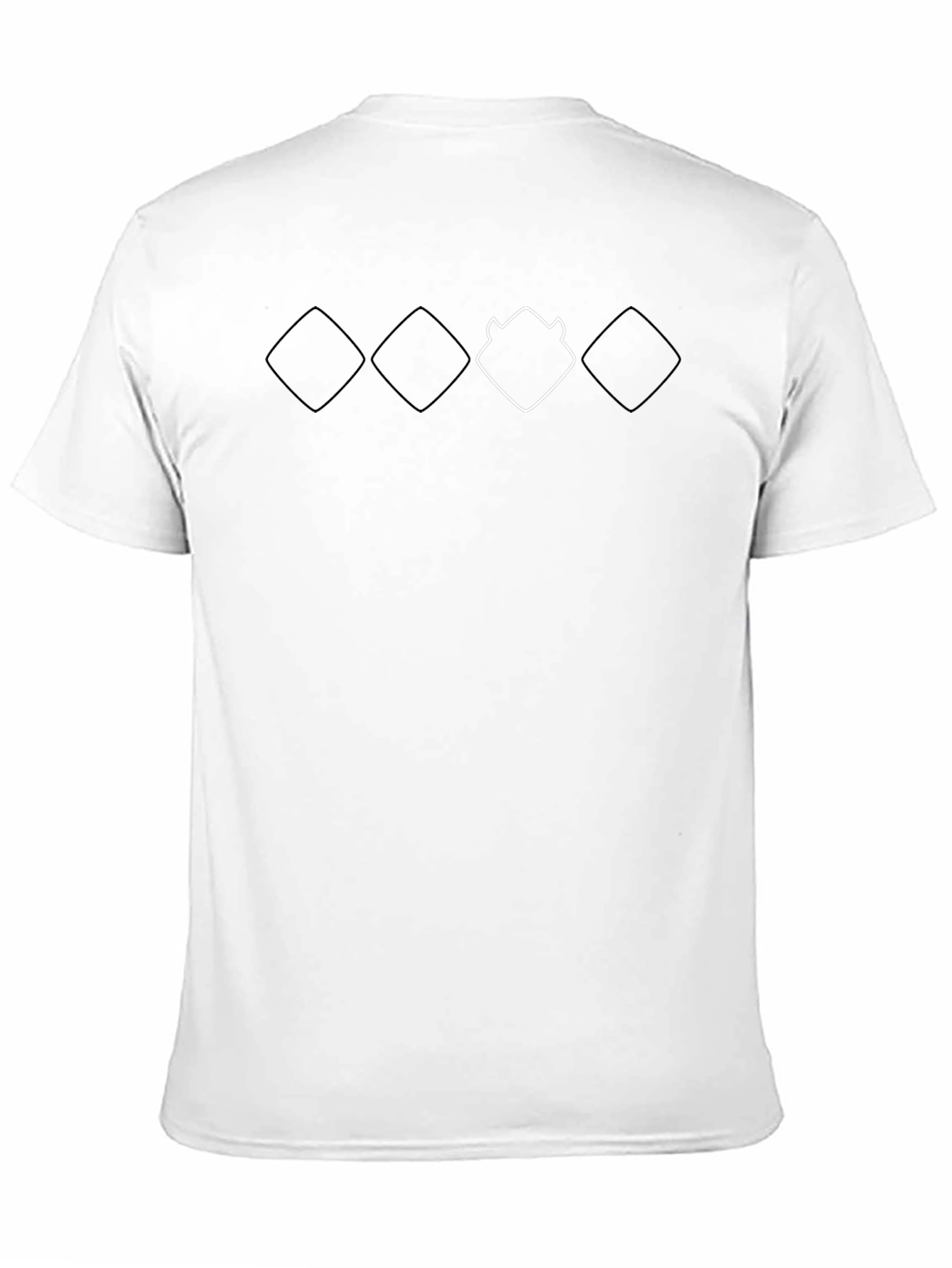 Modern Graphic Tee - Black T-Shirt with Geometric Design