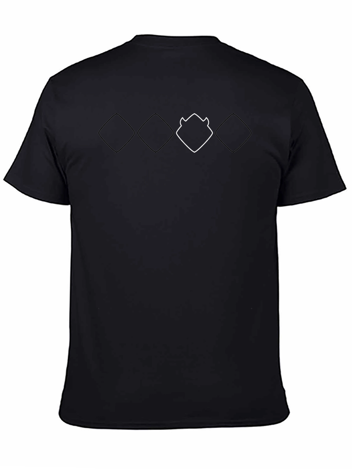 Modern Graphic Tee - Black T-Shirt with Geometric Design