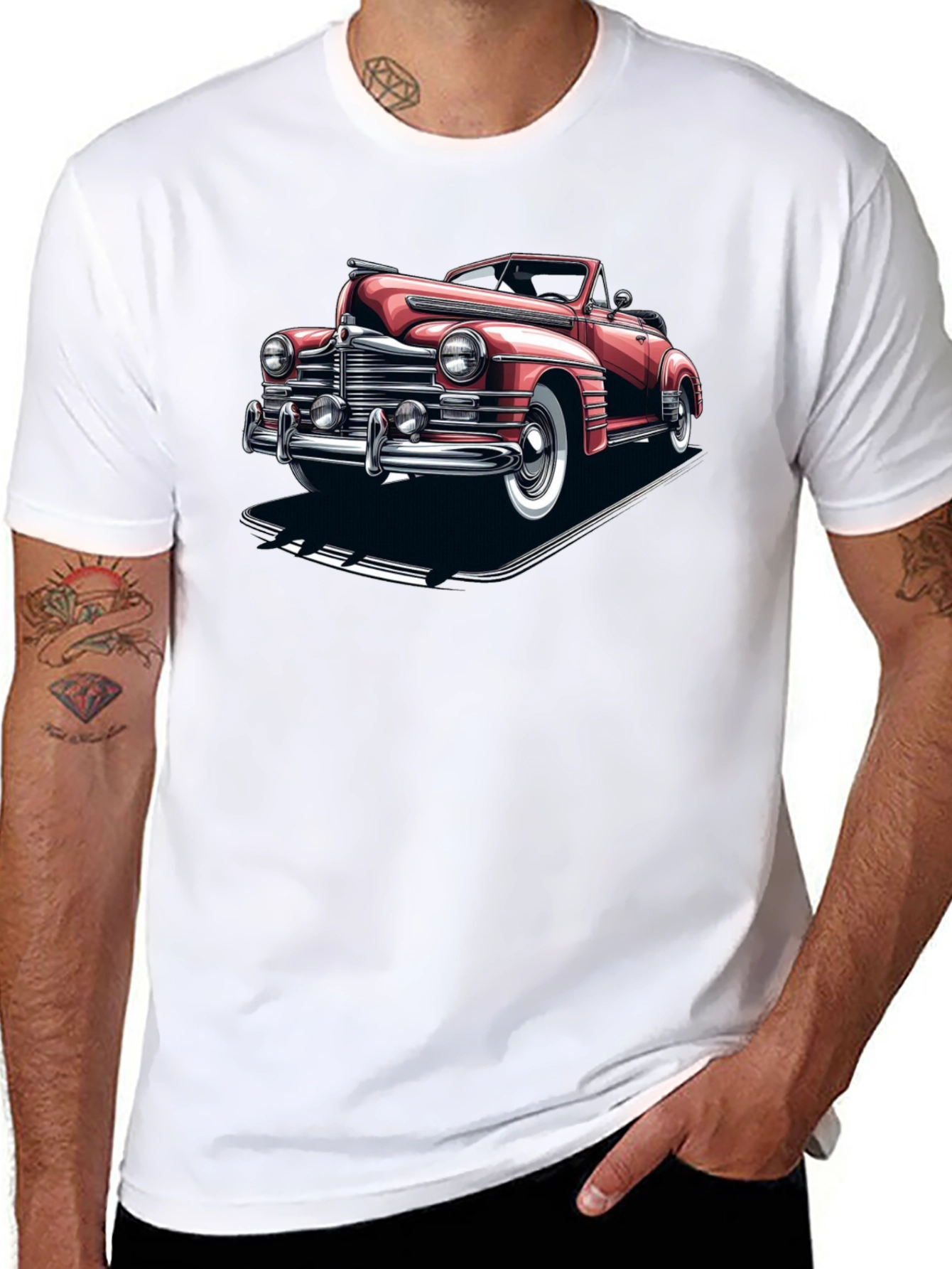 Classic Car Graphic Tee - Retro Style