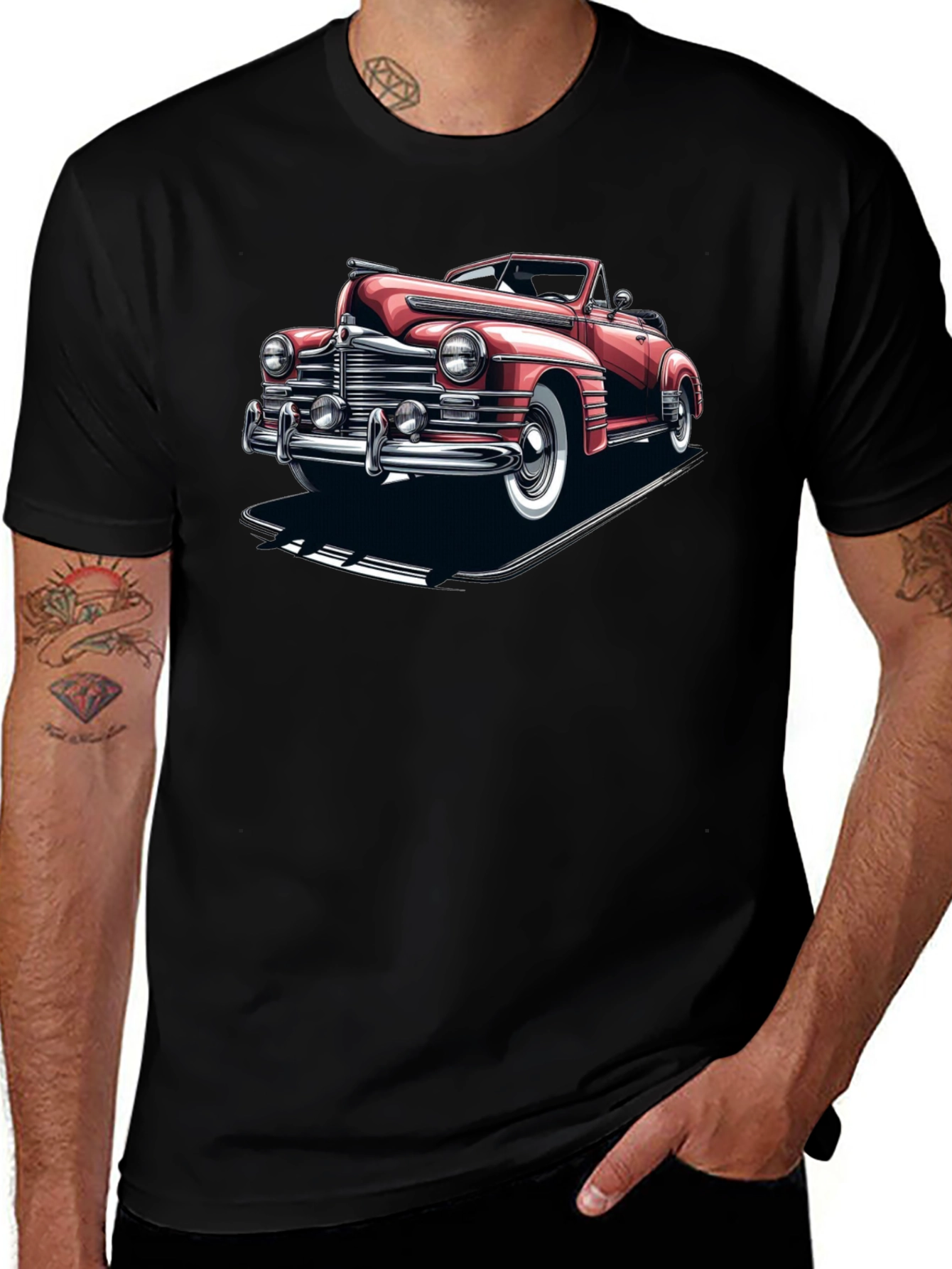 Classic Car Graphic Tee - Retro Style