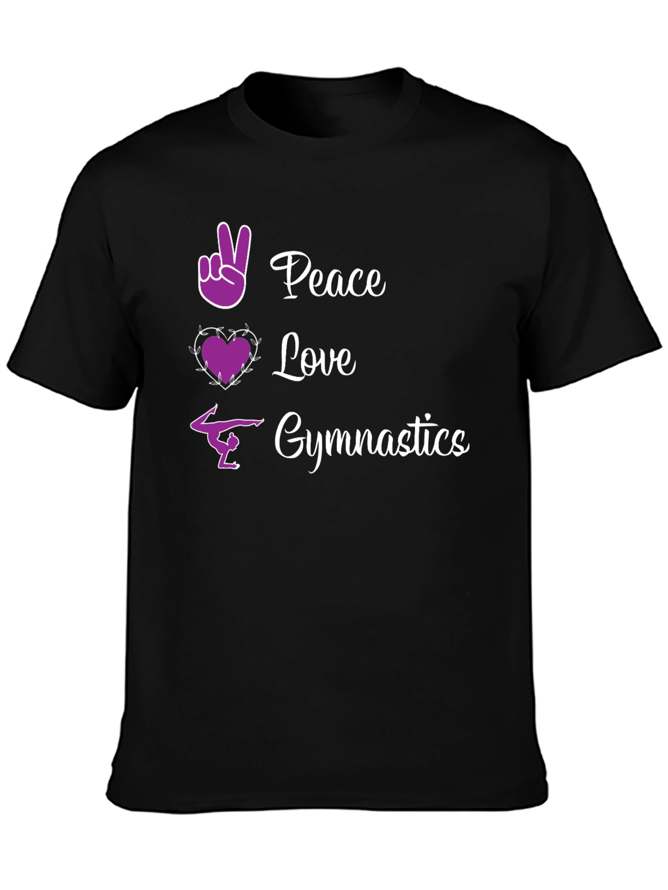 Peace Love Gymnastics Graphic Tee
