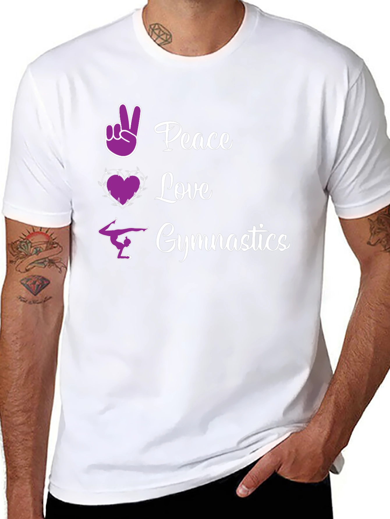 Peace Love Gymnastics Graphic Tee