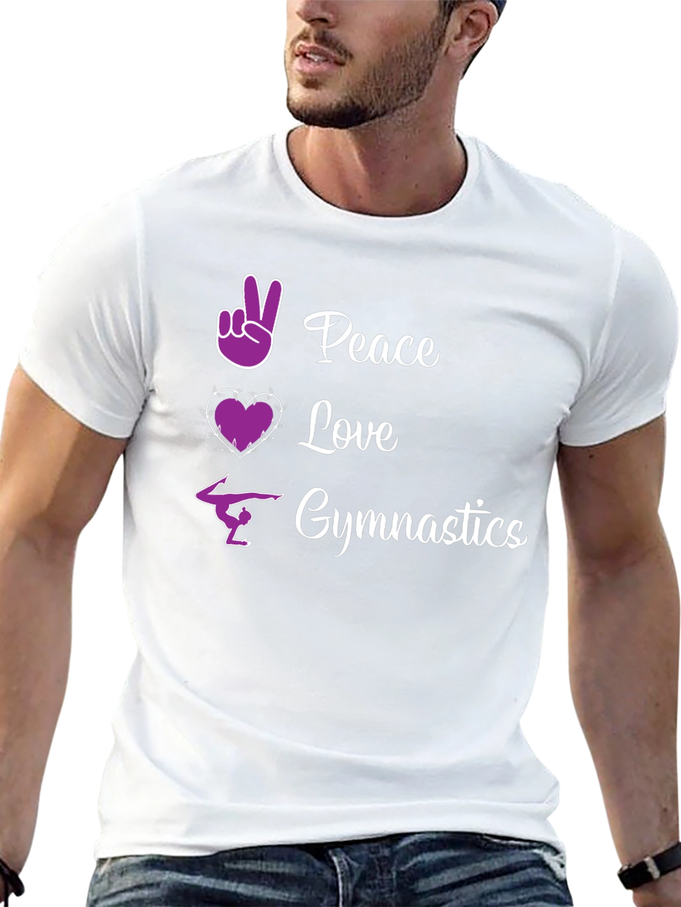 Peace Love Gymnastics Graphic Tee