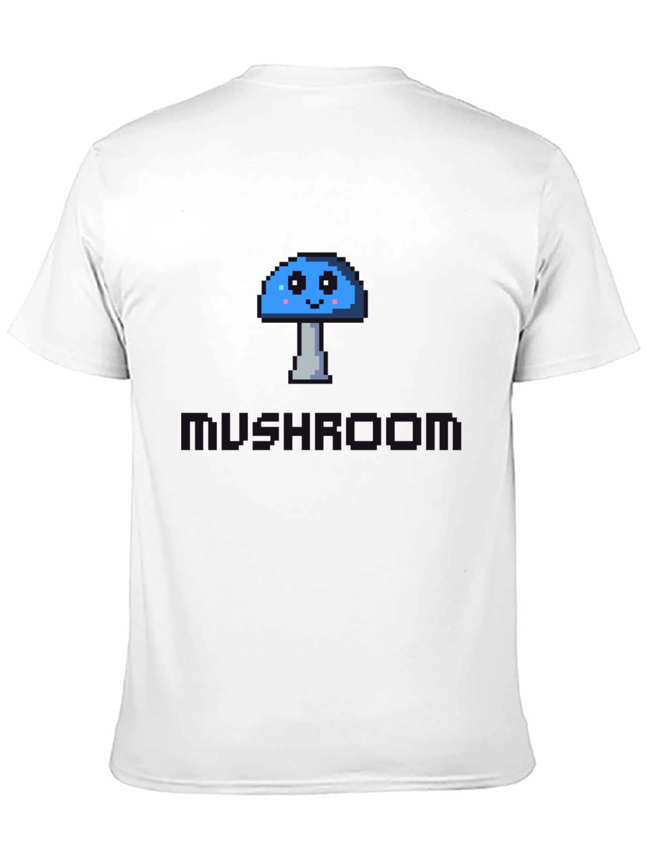 Pixel Mushroom Graphic Tee - Unisex Cotton Blend