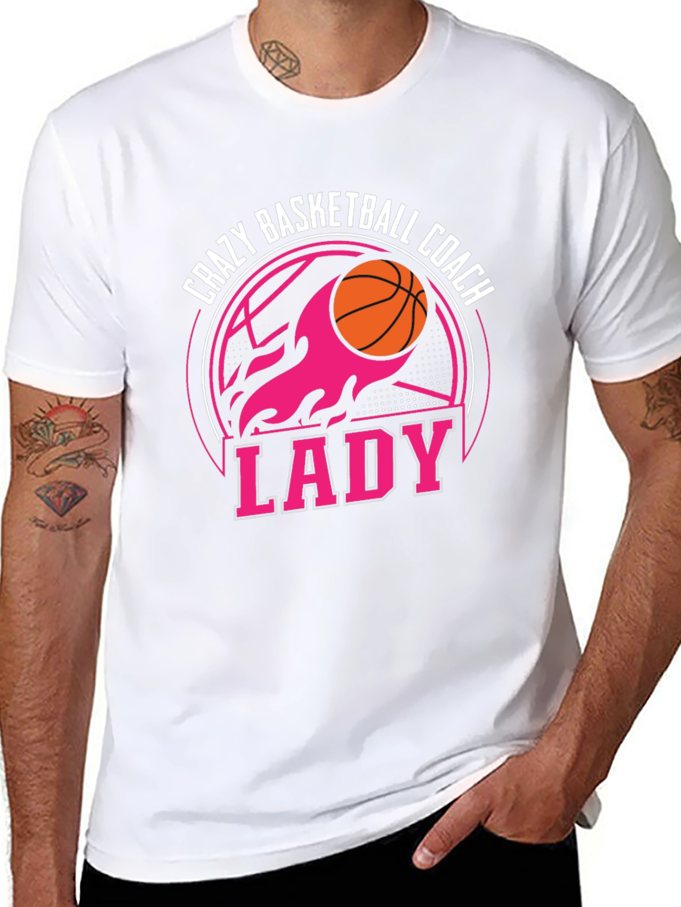 Crazy Basketball Coach Lady T-Shirt