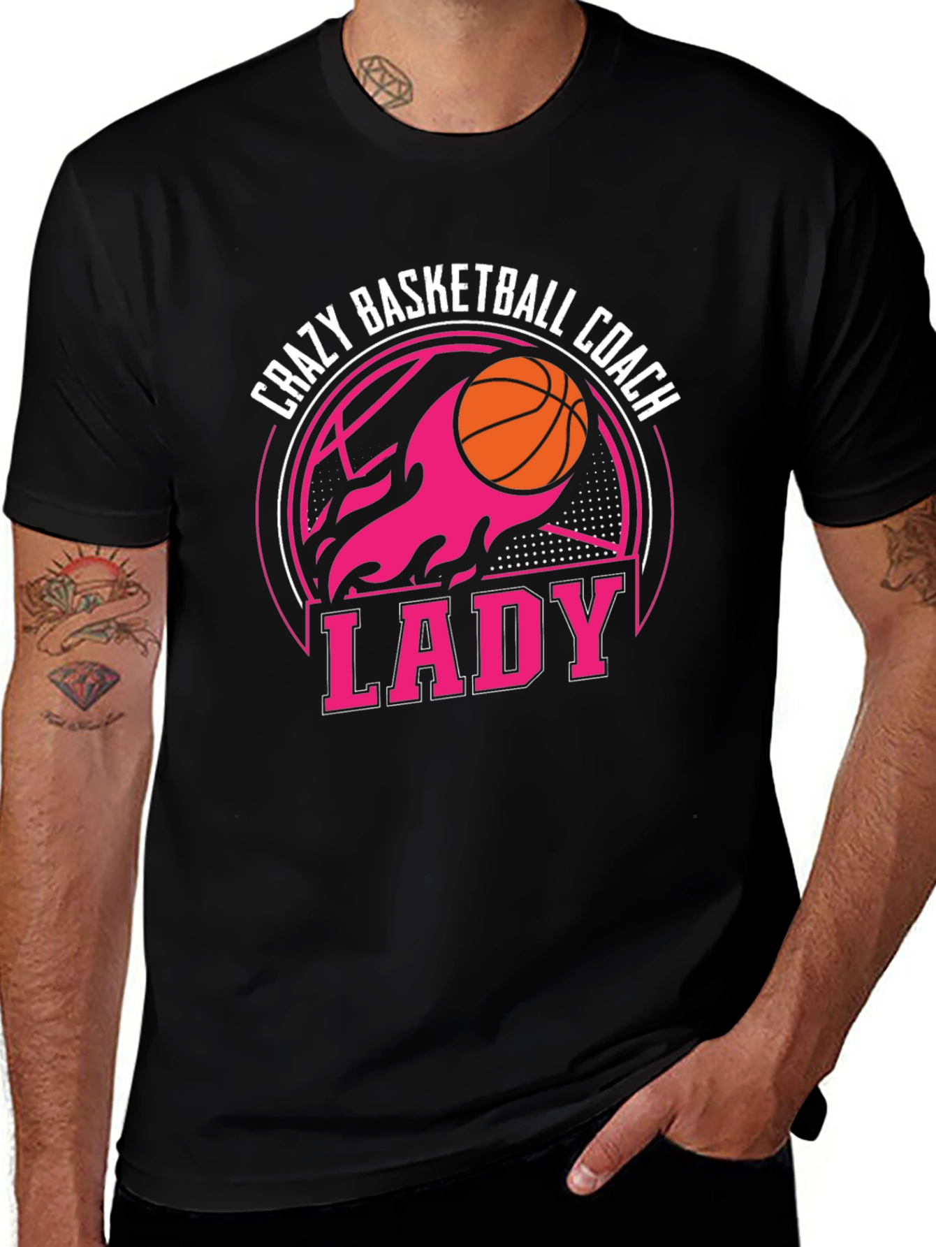 Crazy Basketball Coach Lady T-Shirt