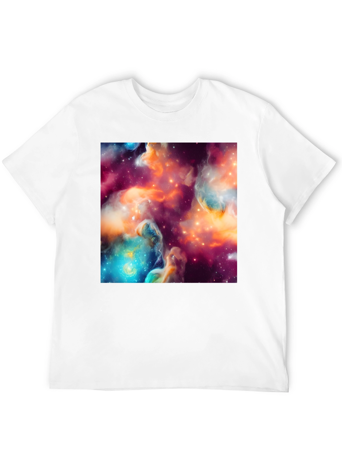 Nebula Print Black T-Shirt