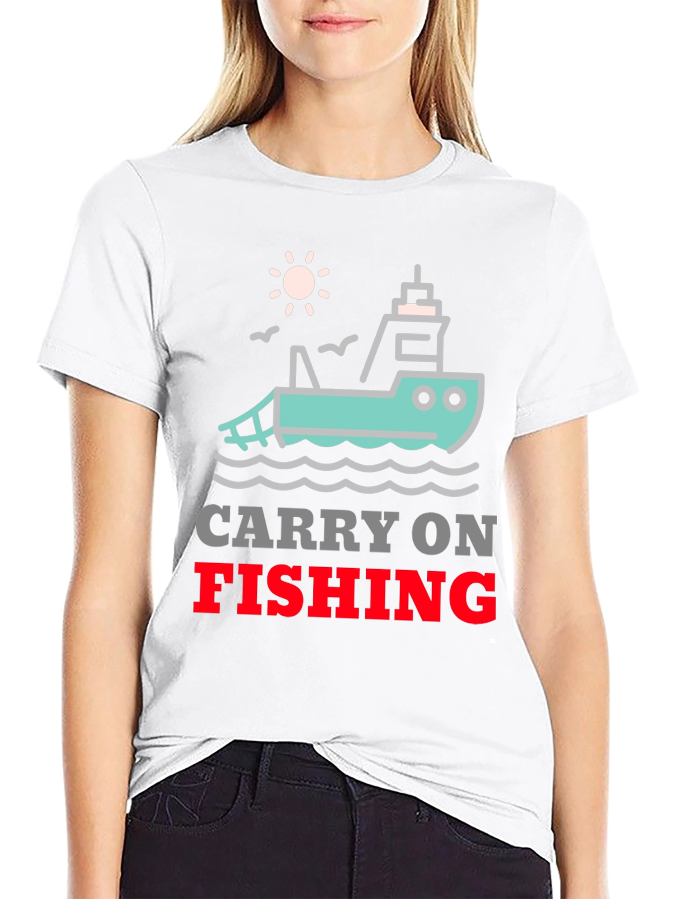 Carry On Fishing Graphic T-Shirt
