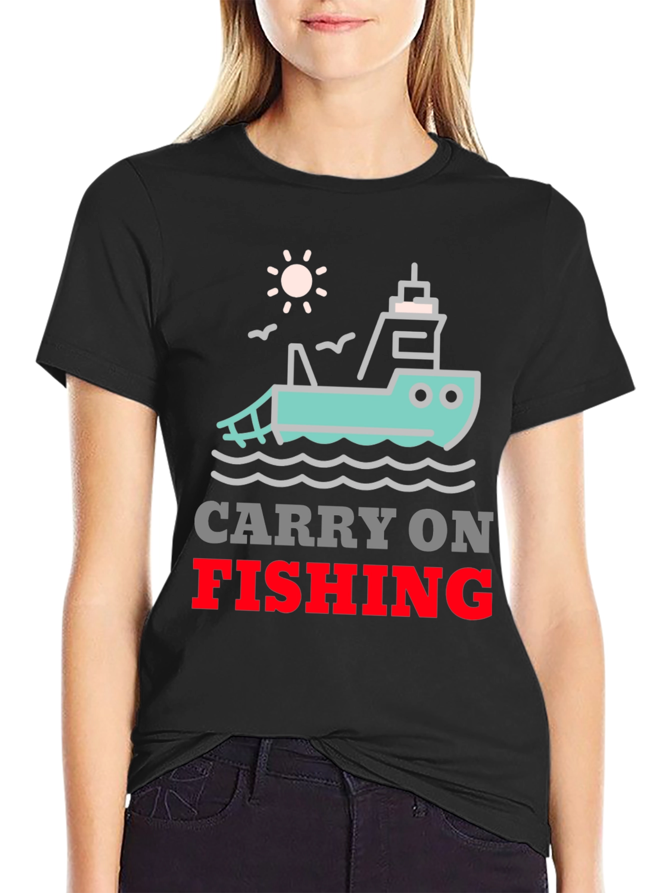 Carry On Fishing Graphic T-Shirt
