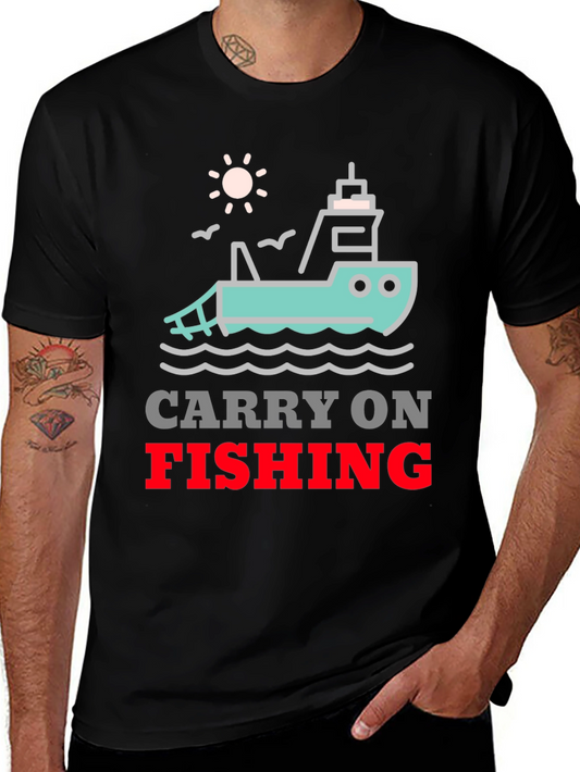Carry On Fishing Graphic T-Shirt