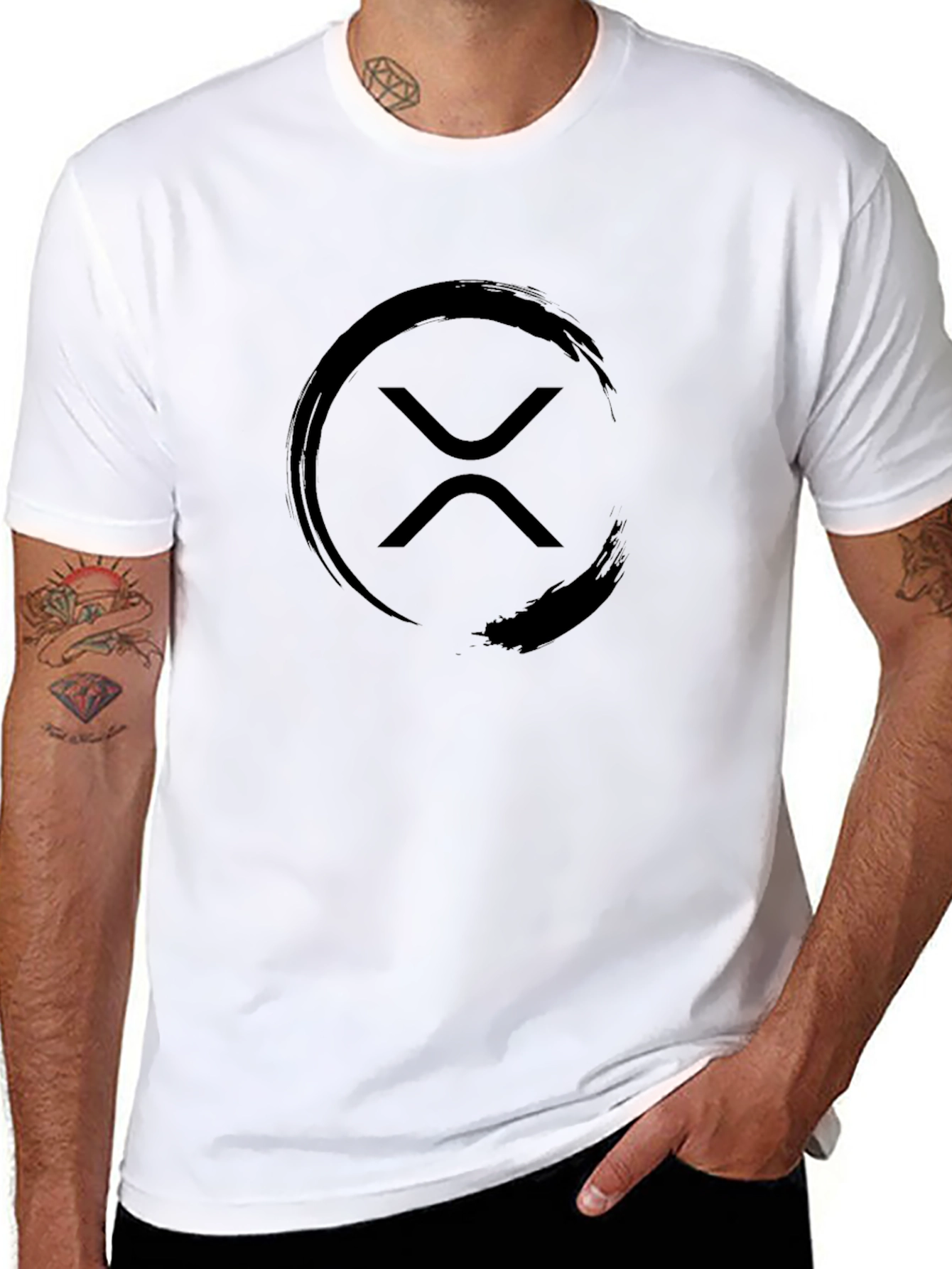 Zen Ripple Black T-Shirt