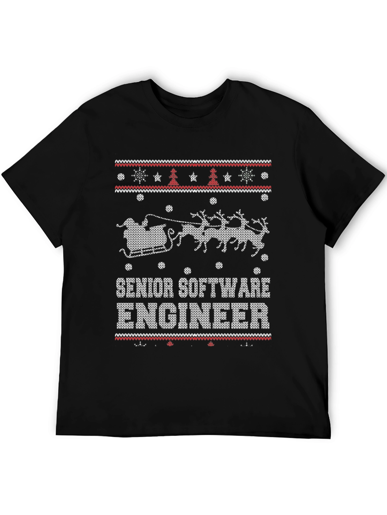 Senior Software Engineer Ugly Christmas Sweater T-Shirt