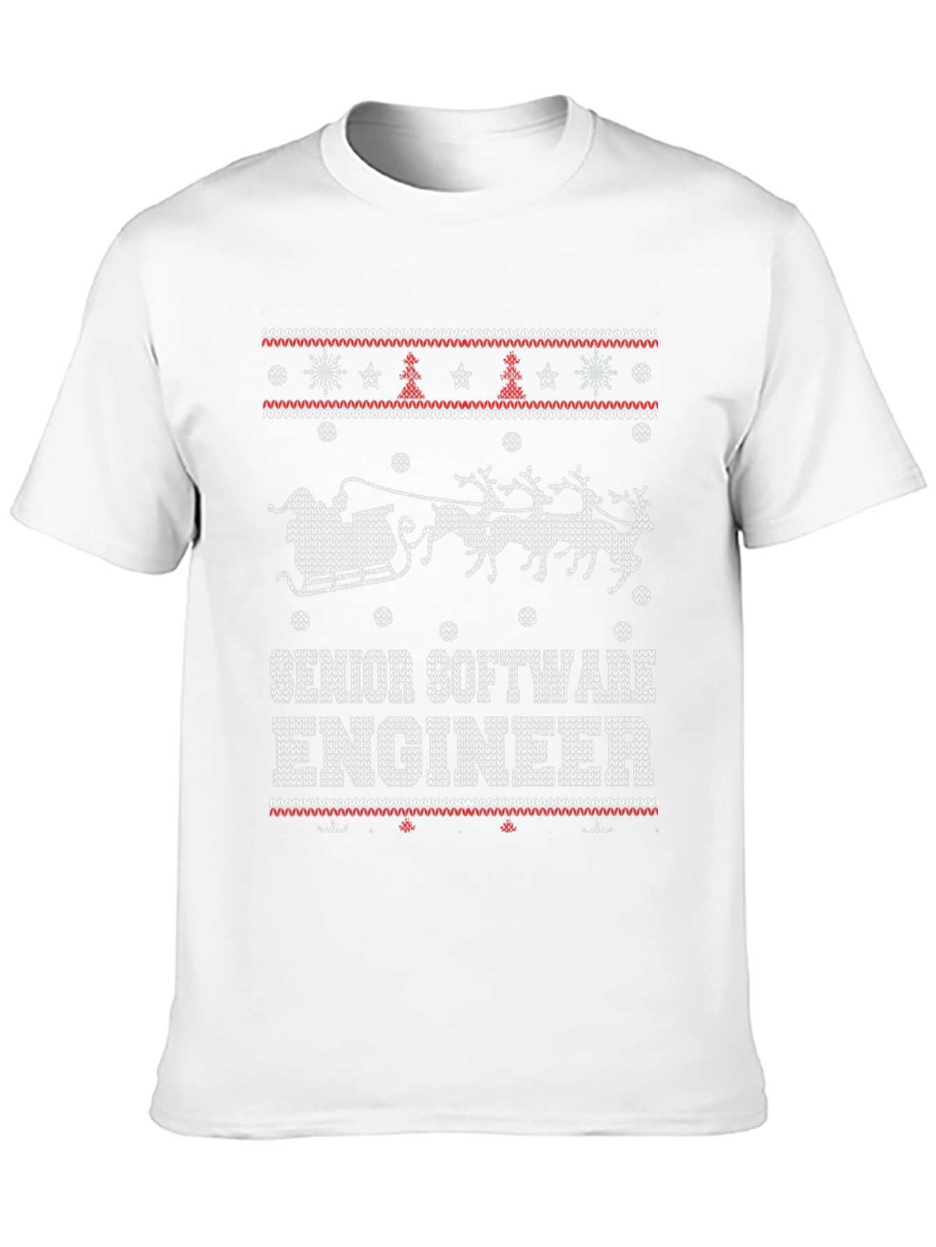 Senior Software Engineer Ugly Christmas Sweater T-Shirt