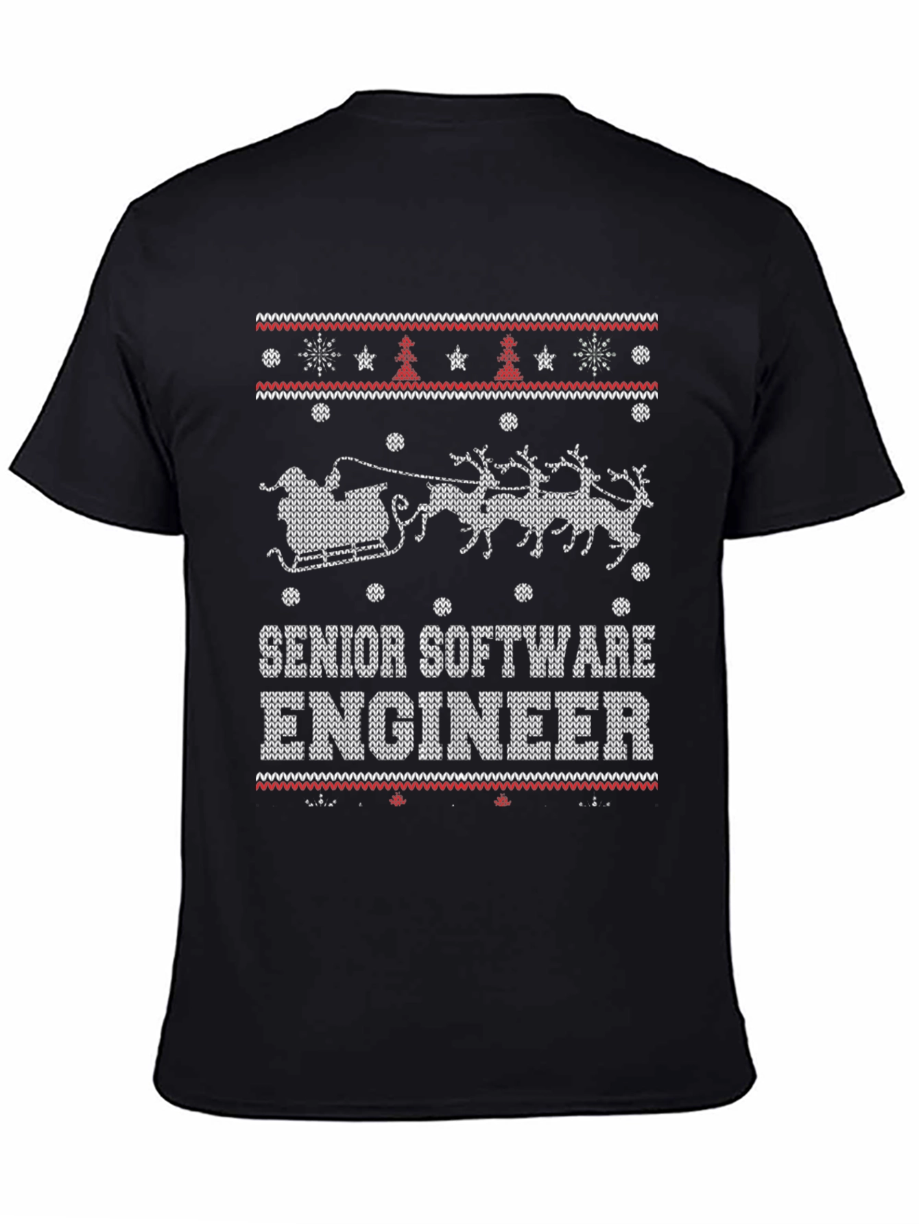 Senior Software Engineer Ugly Christmas Sweater T-Shirt