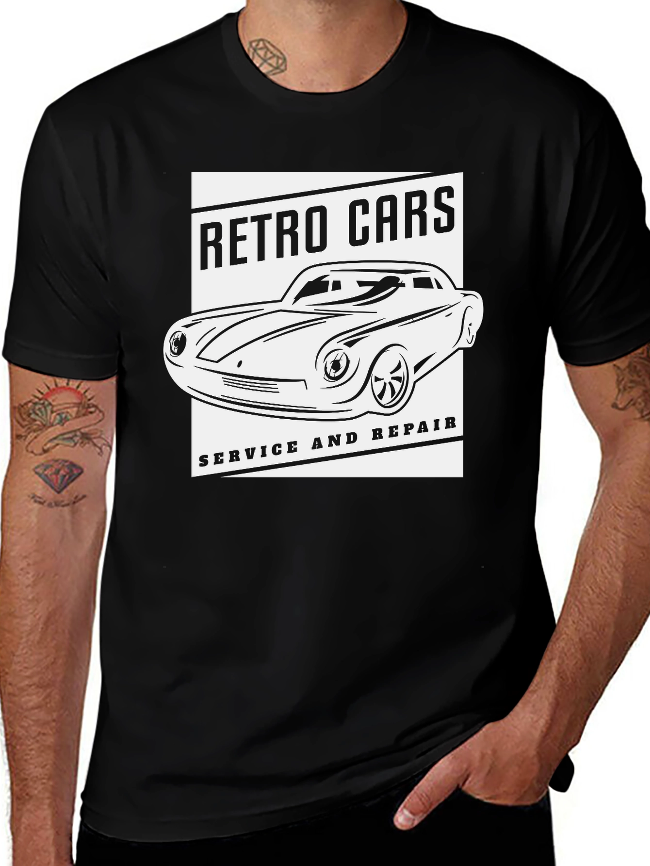 Retro Cars Service & Repair T-Shirt