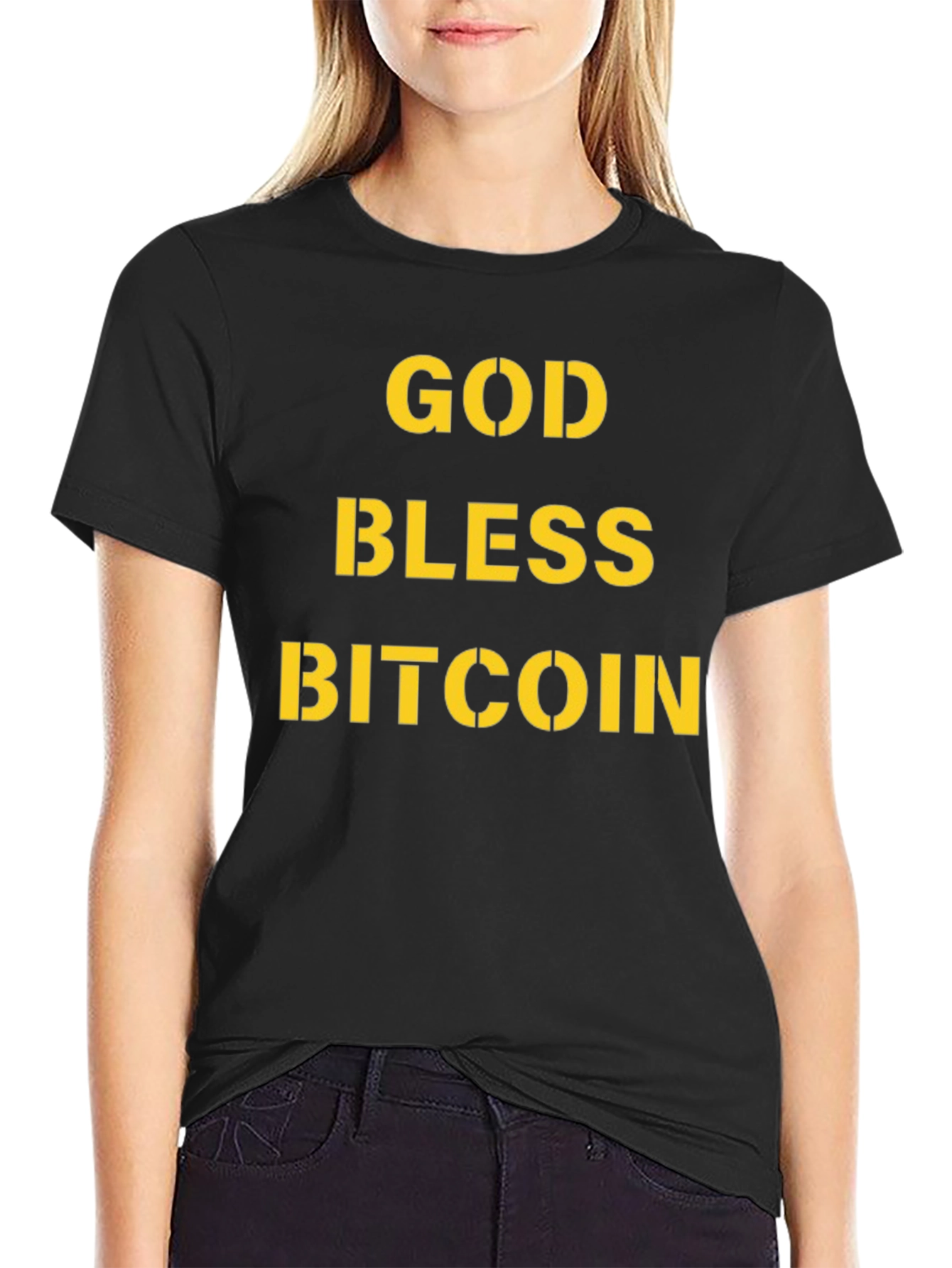 God Bless Bitcoin T-Shirt - Crypto Enthusiast Apparel