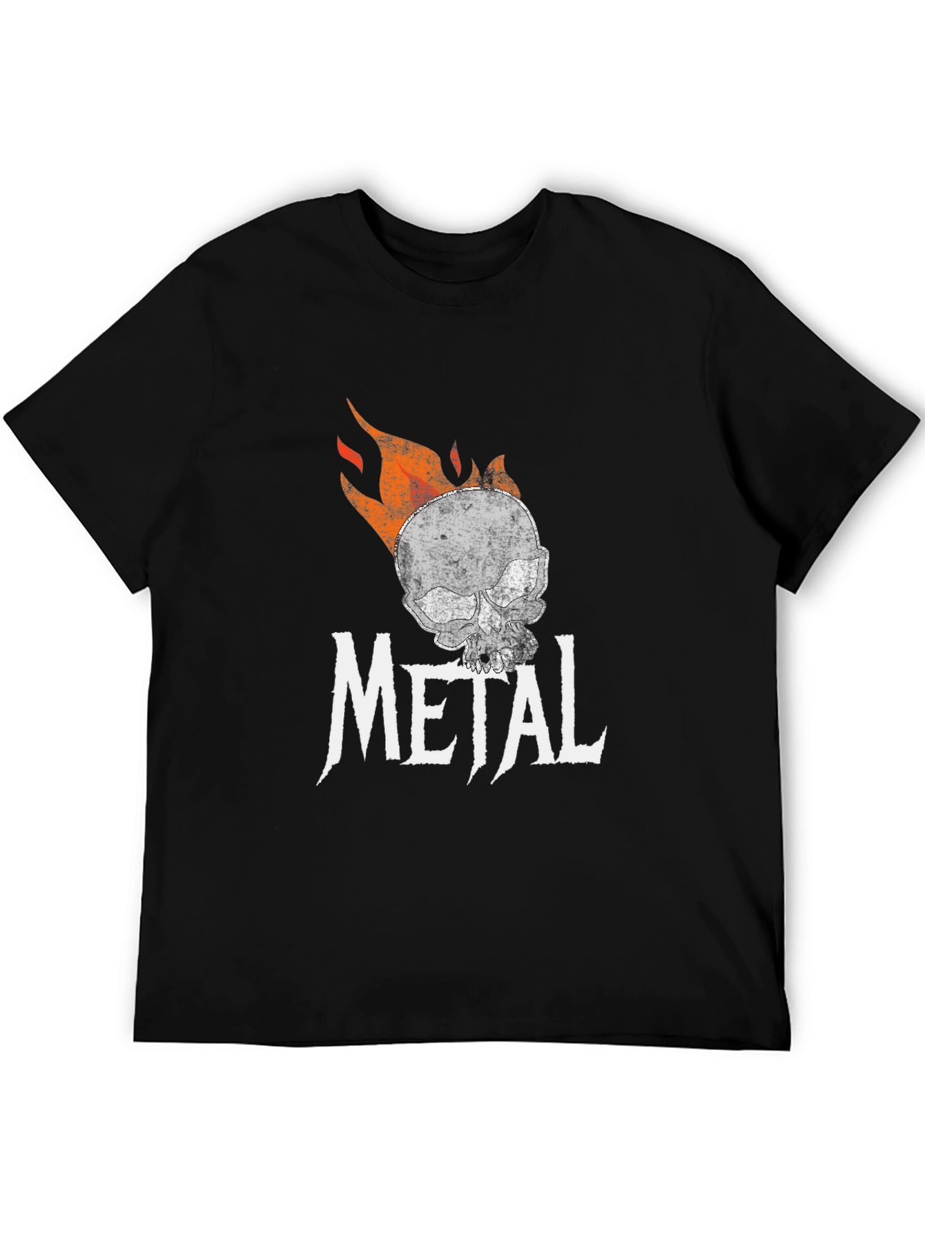 Metal Skull Graphic T-Shirt