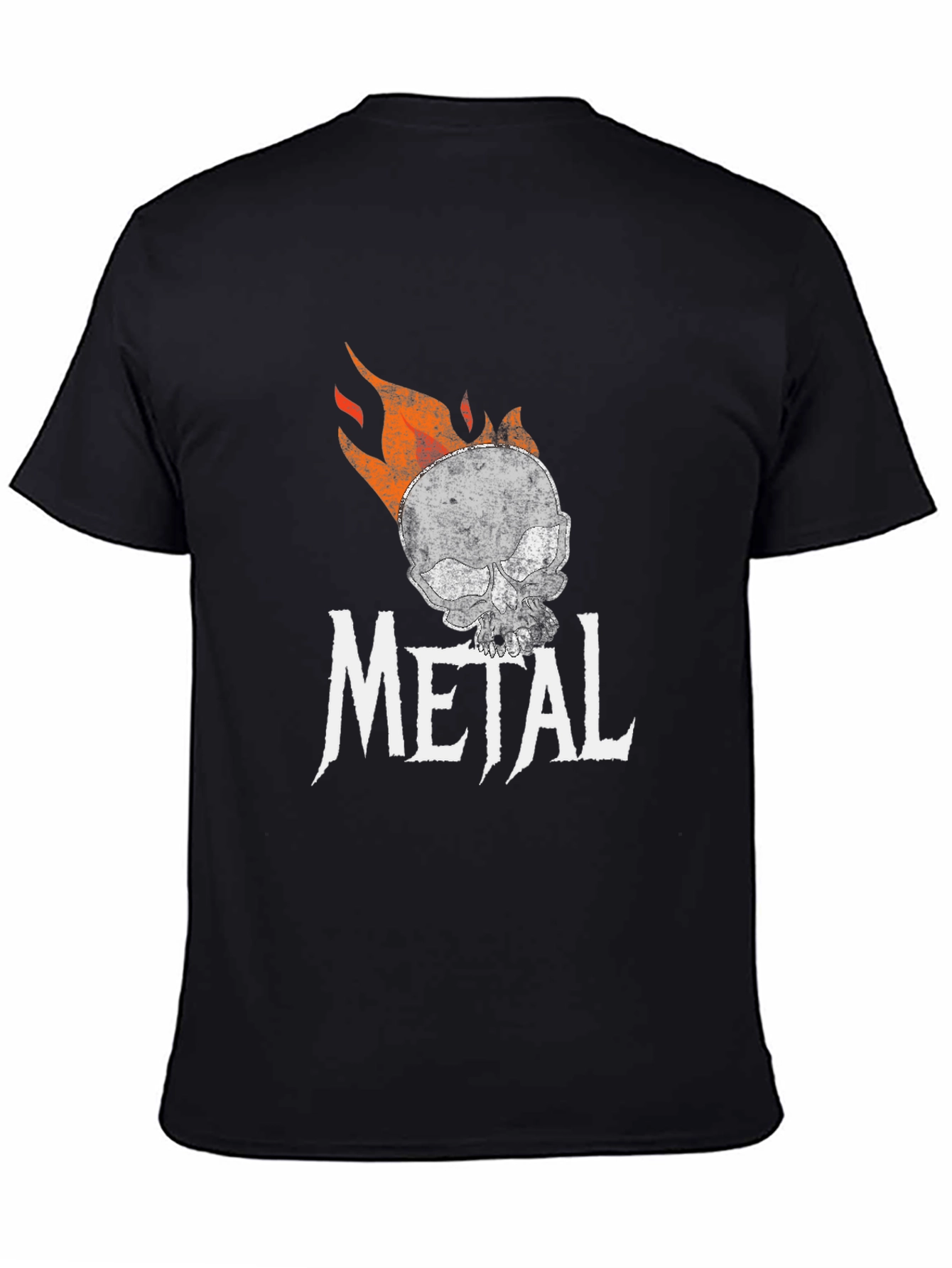 Metal Skull Graphic T-Shirt