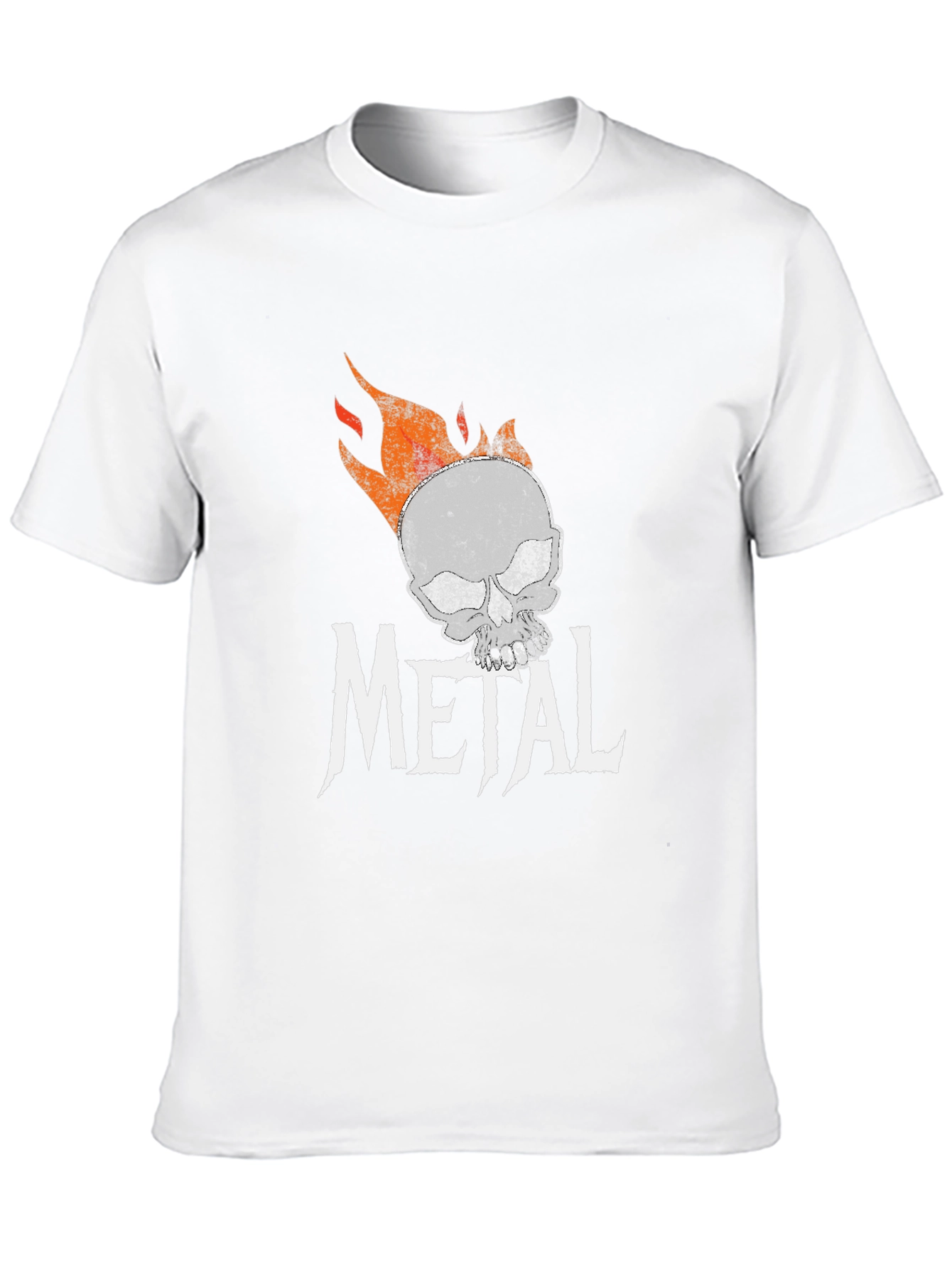 Metal Skull Graphic T-Shirt