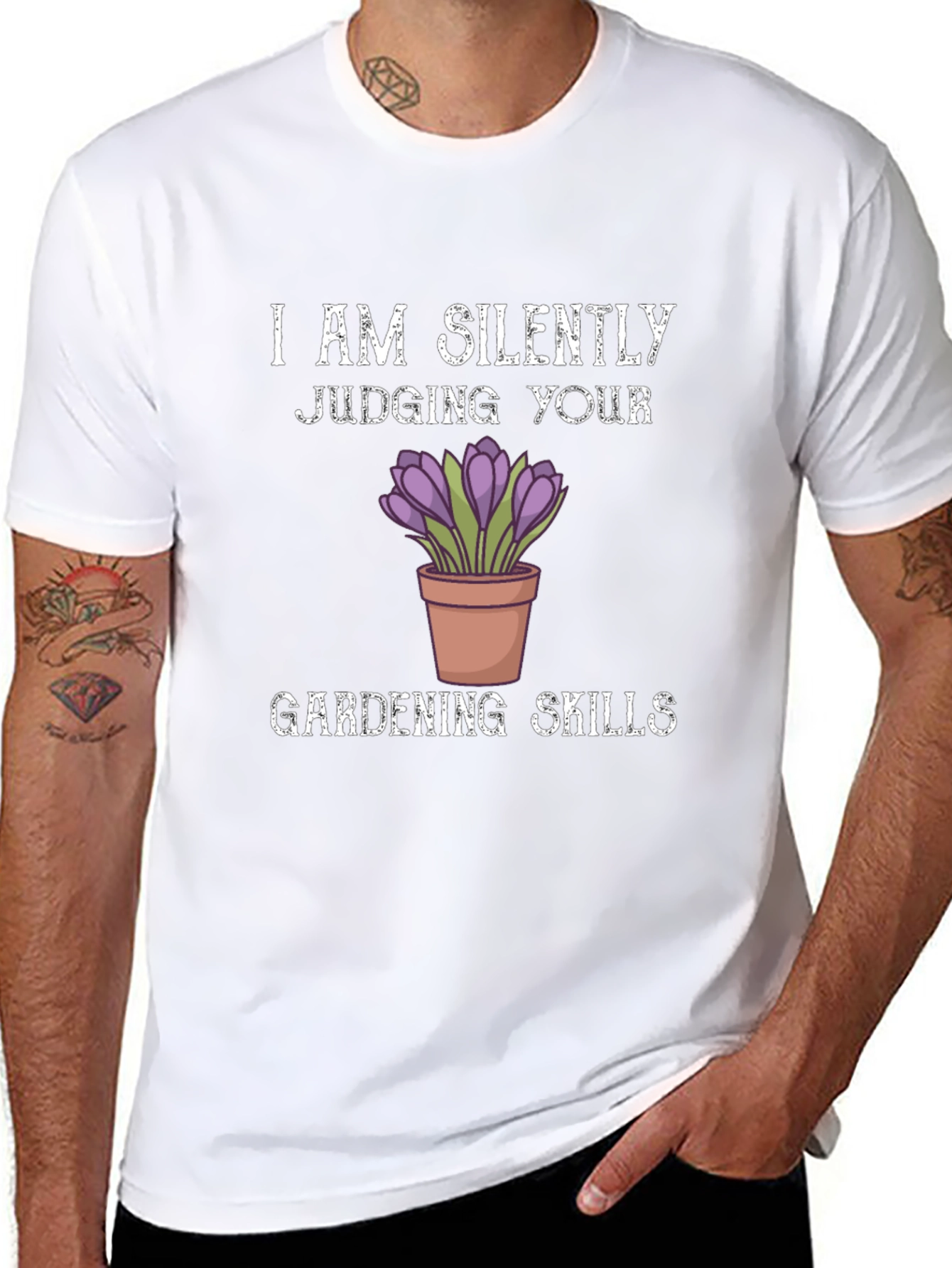 Gardening Skills T-Shirt - Silent Judging