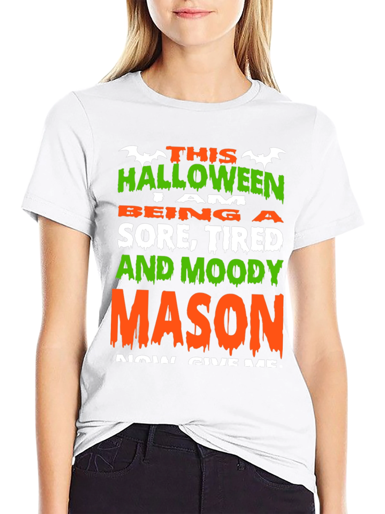 Halloween Sore Tired Moody Mason T-Shirt