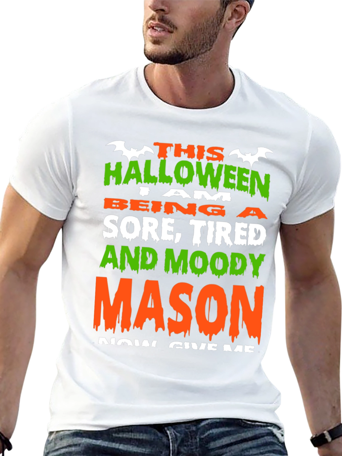 Halloween Sore Tired Moody Mason T-Shirt