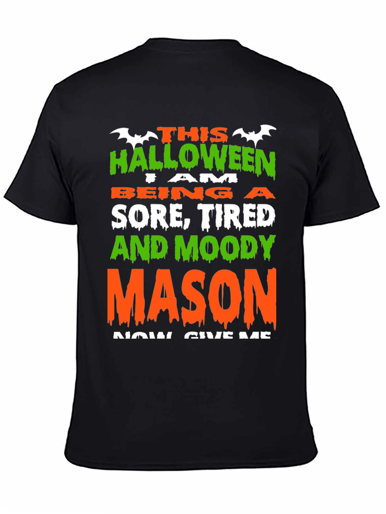 Halloween Sore Tired Moody Mason T-Shirt
