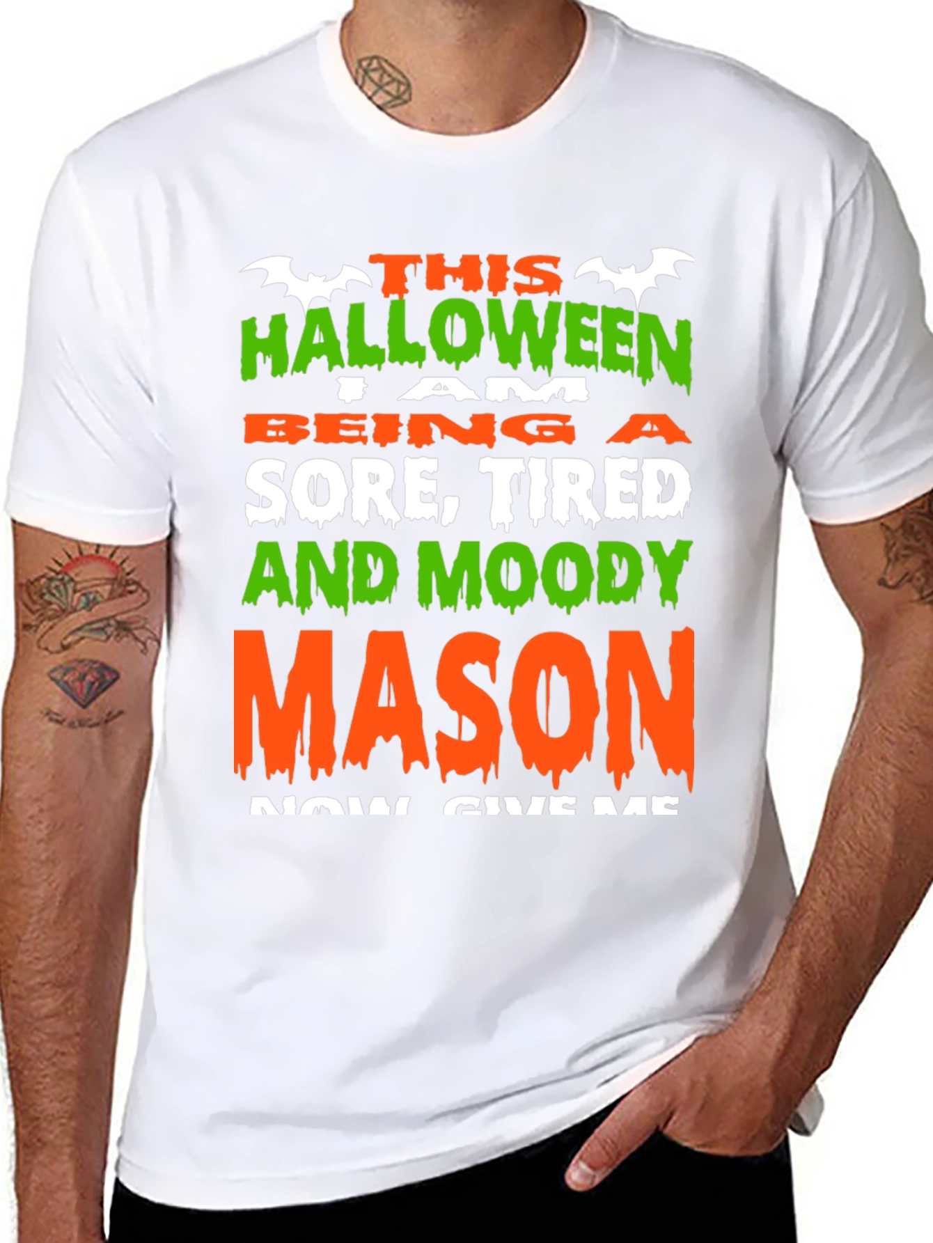 Halloween Sore Tired Moody Mason T-Shirt