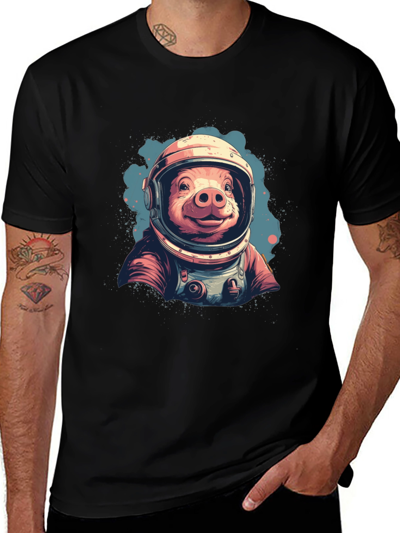 Astronaut Pig T-Shirt - Space Hog Tee