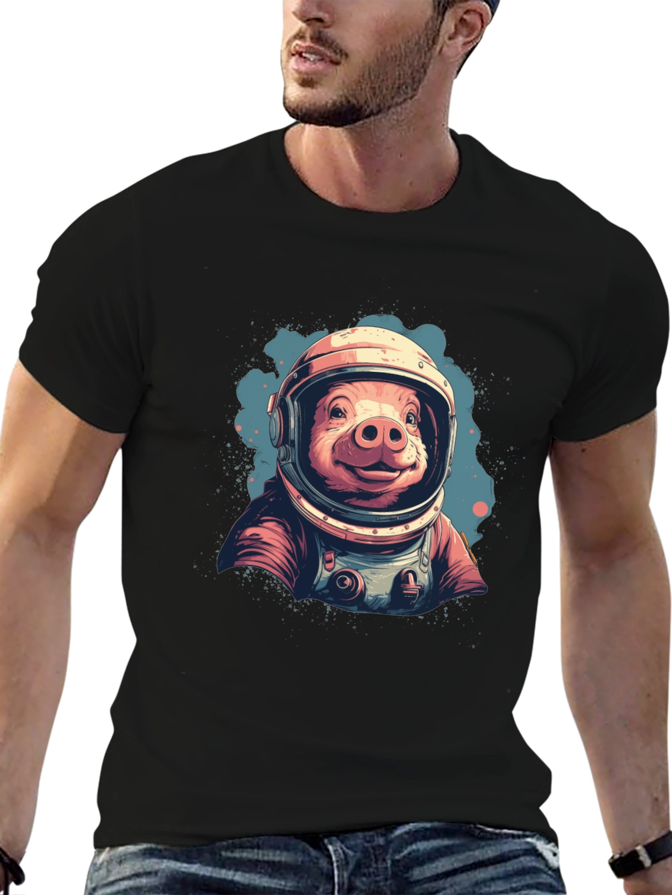 Astronaut Pig T-Shirt - Space Hog Tee