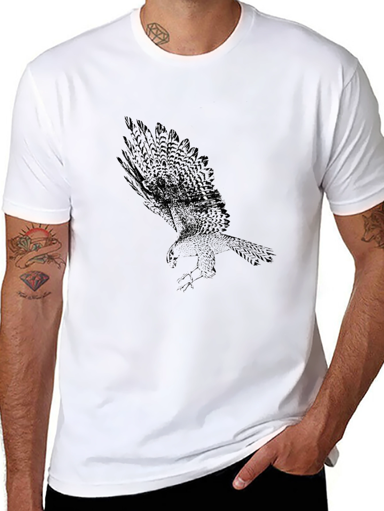 Black Raven Graphic Tee - Mens