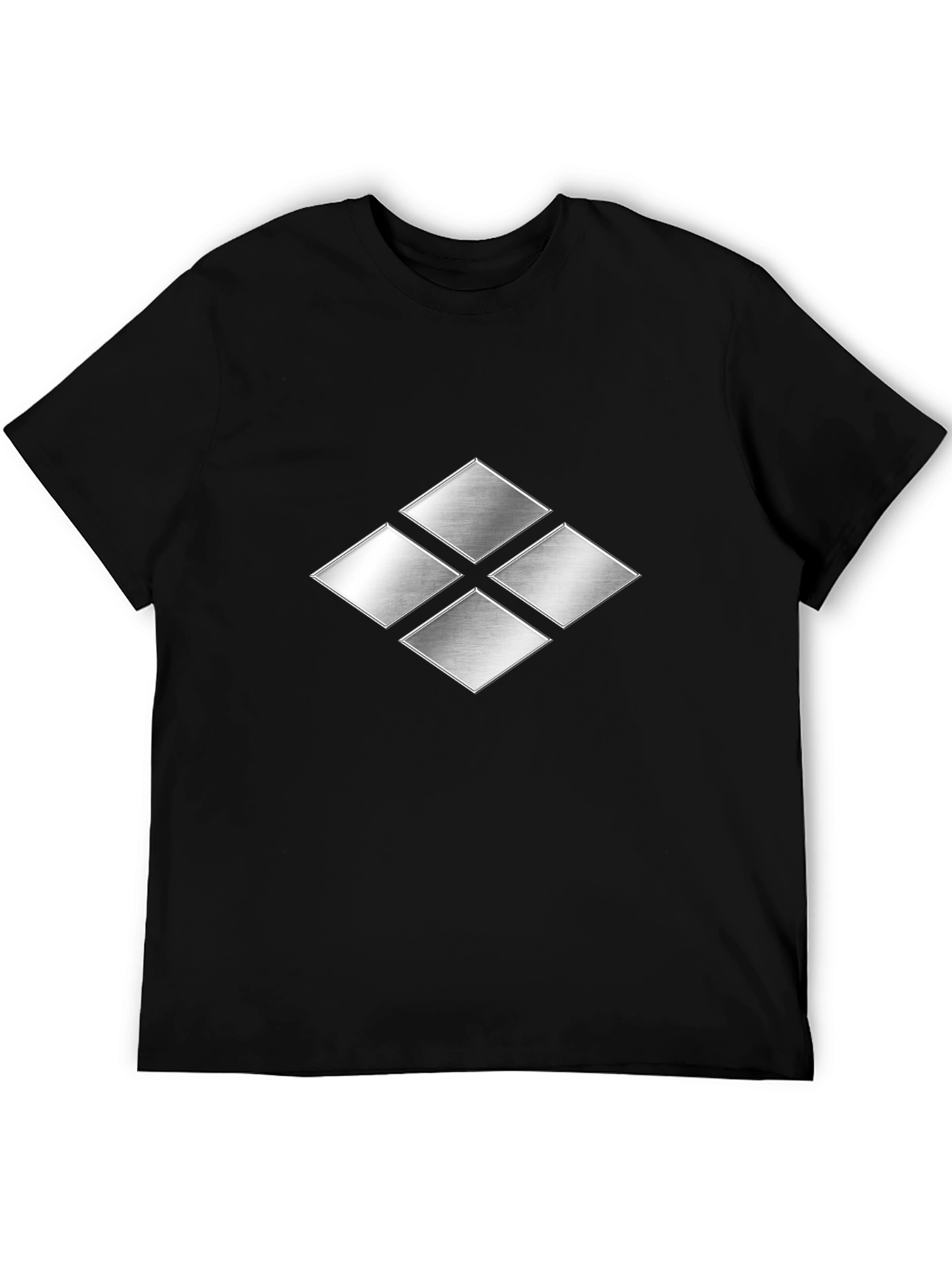 Samurai Clan Crest Graphic Tee - Black Cotton T-Shirt