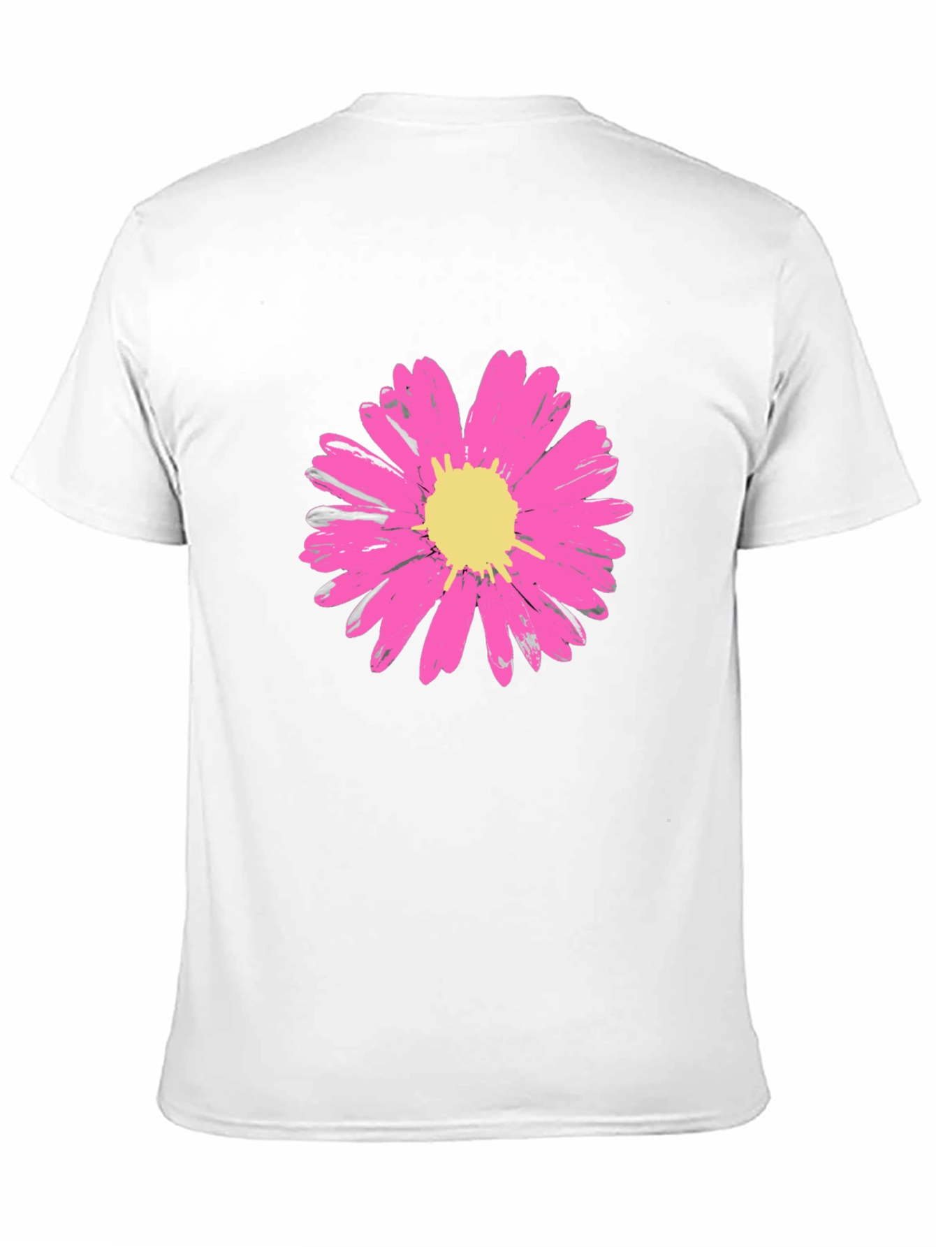 Daisy Flower Graphic Tee - Stylish Black Cotton T-Shirt