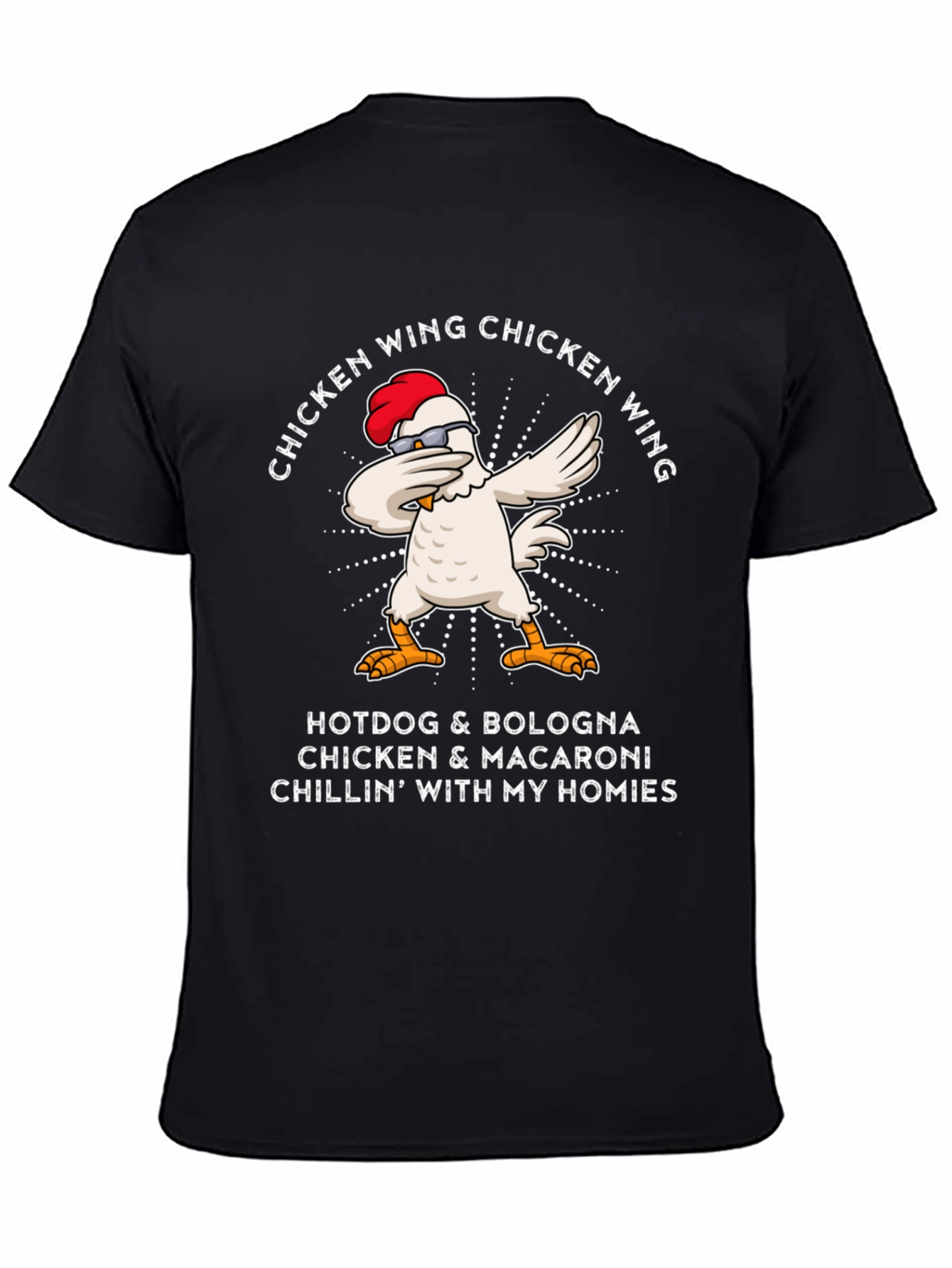Dabbing Chicken Wing T-Shirt - Funny Foodie Tee