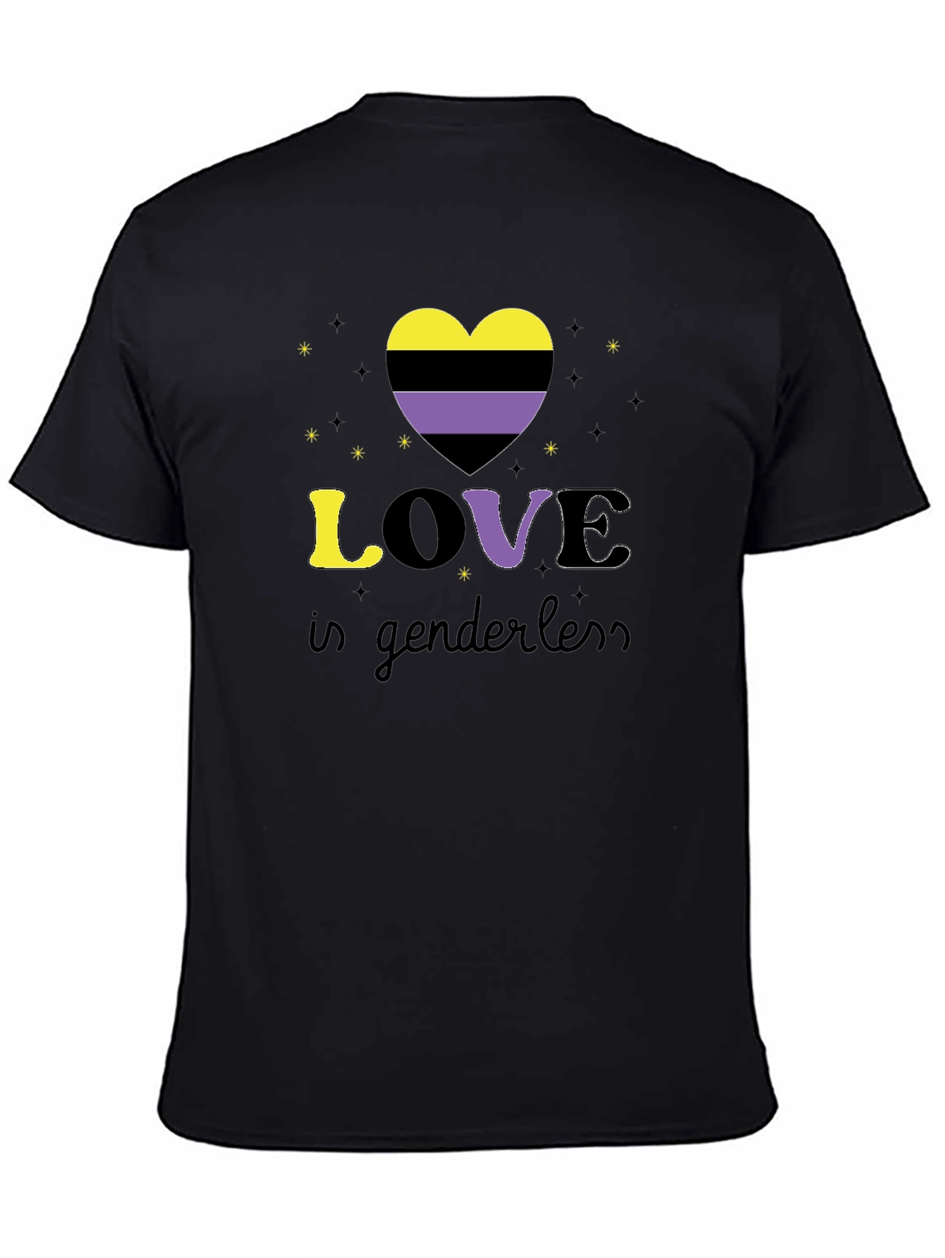 Non-Binary Pride Love is Genderless Graphic T-Shirt