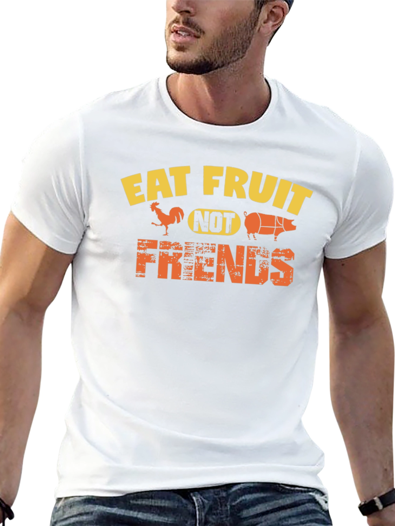 Eat Fruit Not Friends Vegan T-Shirt