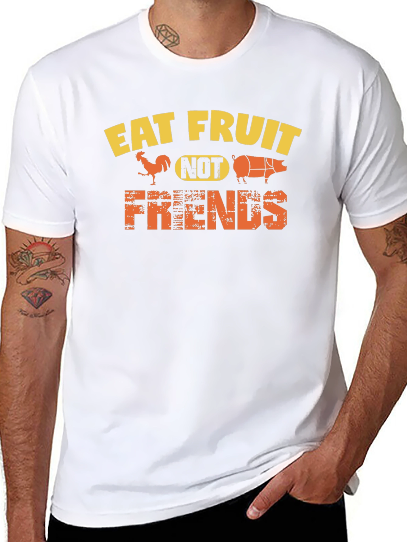 Eat Fruit Not Friends Vegan T-Shirt