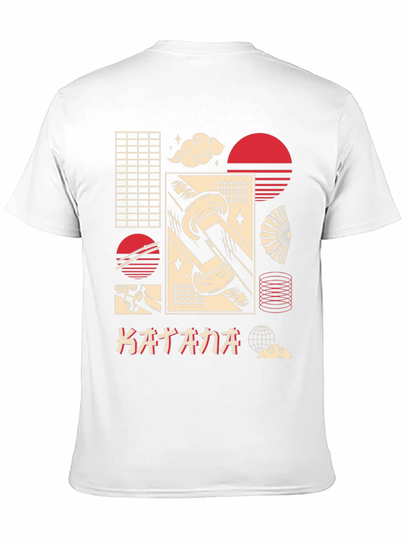 Katana Graphic Tee - Japanese Aesthetic