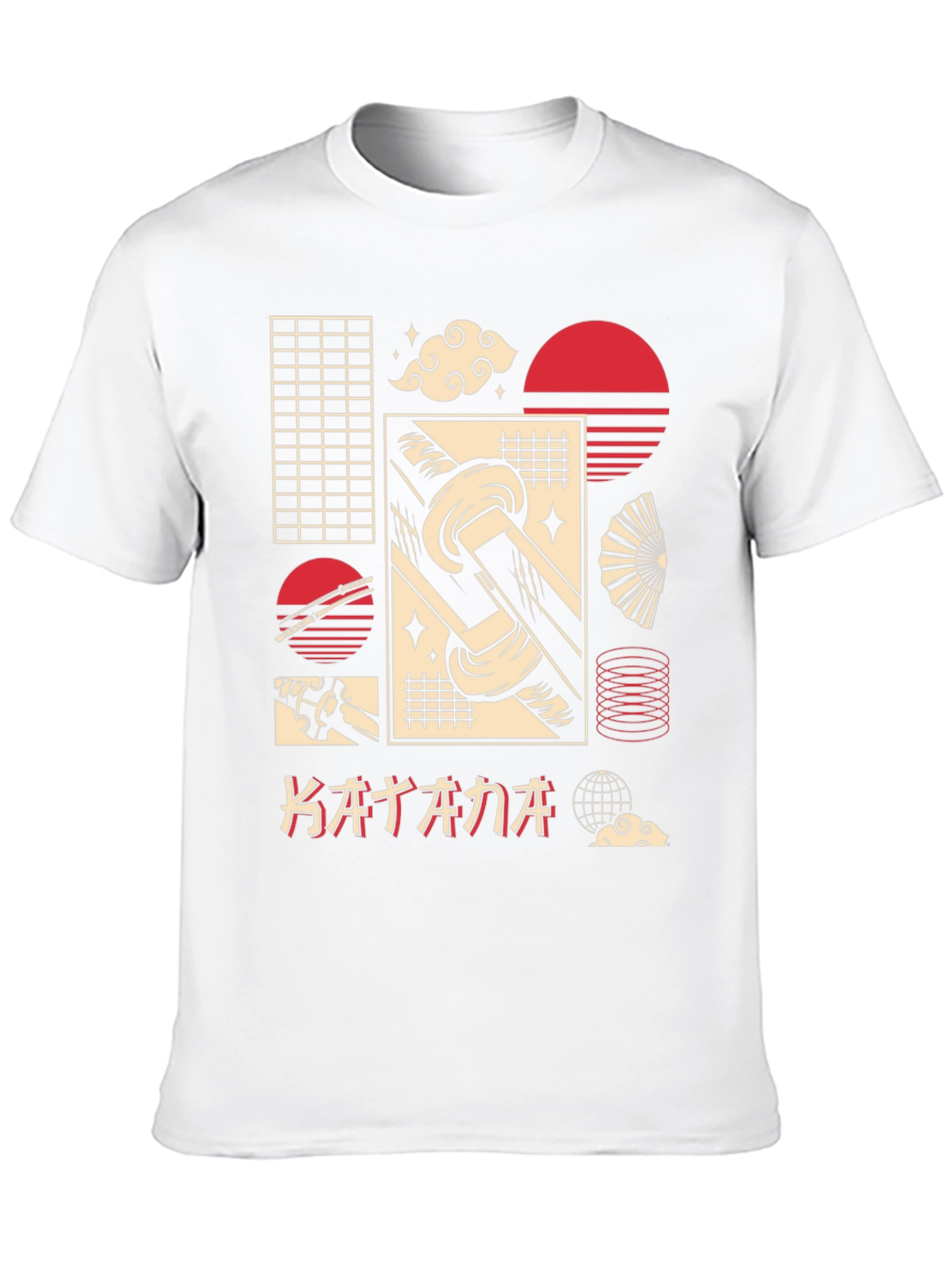 Katana Graphic Tee - Japanese Aesthetic