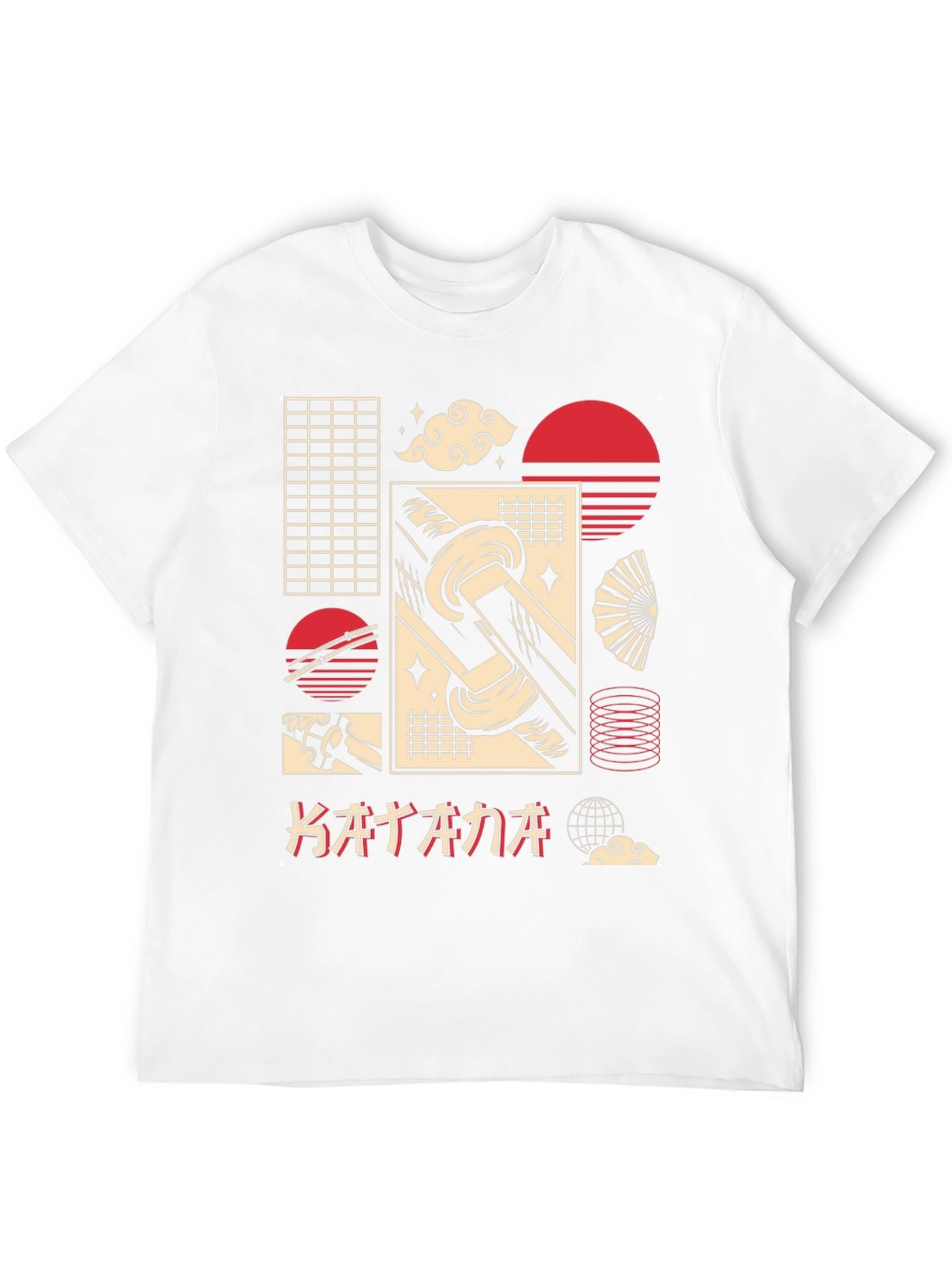 Katana Graphic Tee - Japanese Aesthetic