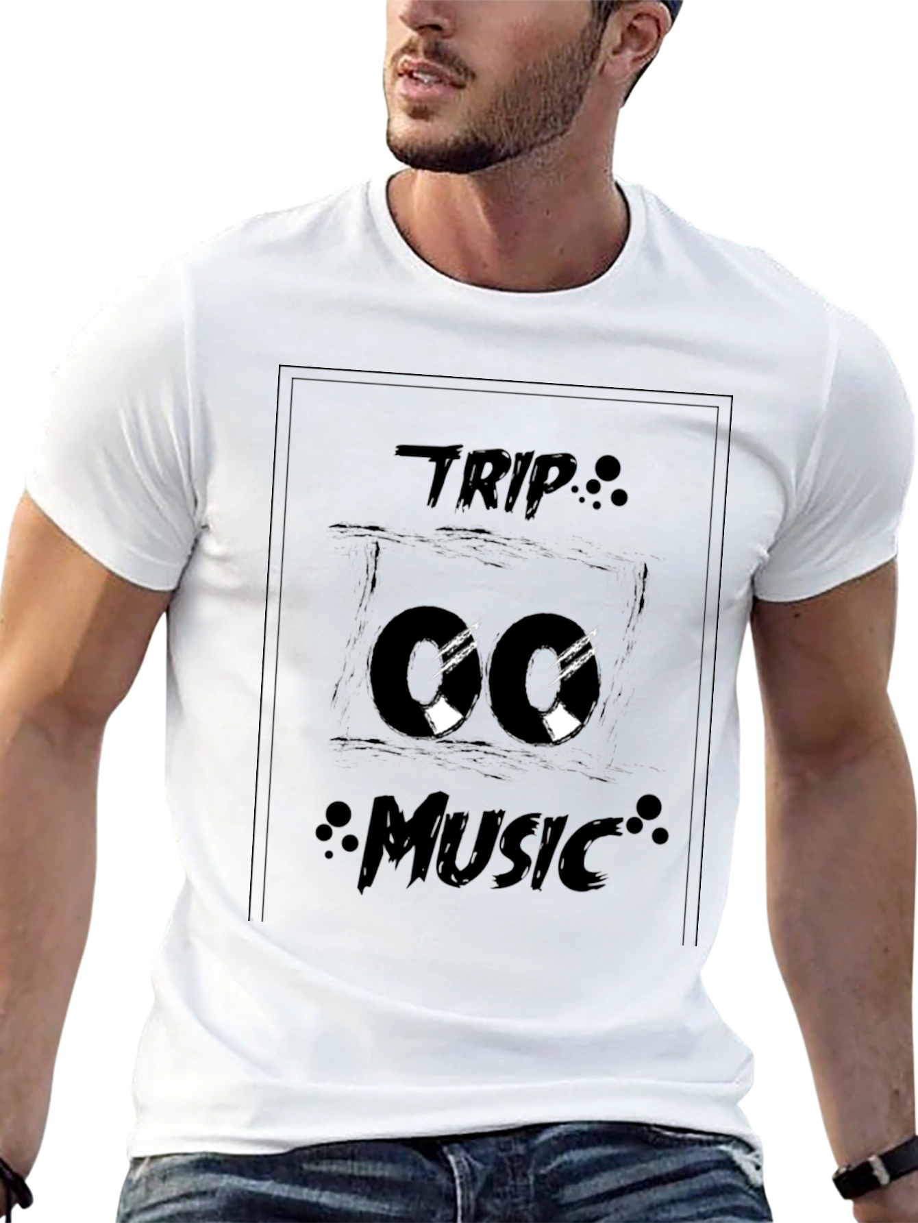 Trip Music Black T-Shirt - Cool Design