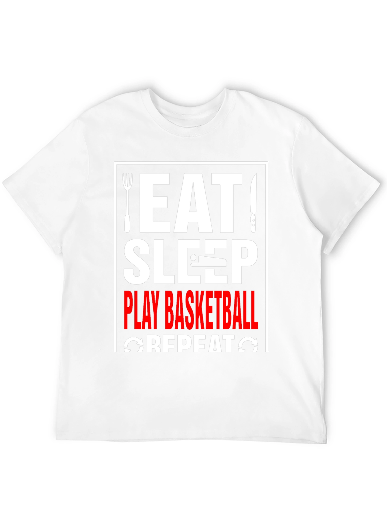 Eat Sleep Play Basketball Repeat T-Shirt