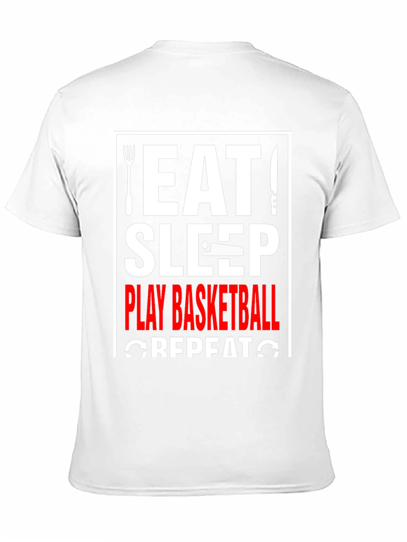 Eat Sleep Play Basketball Repeat T-Shirt