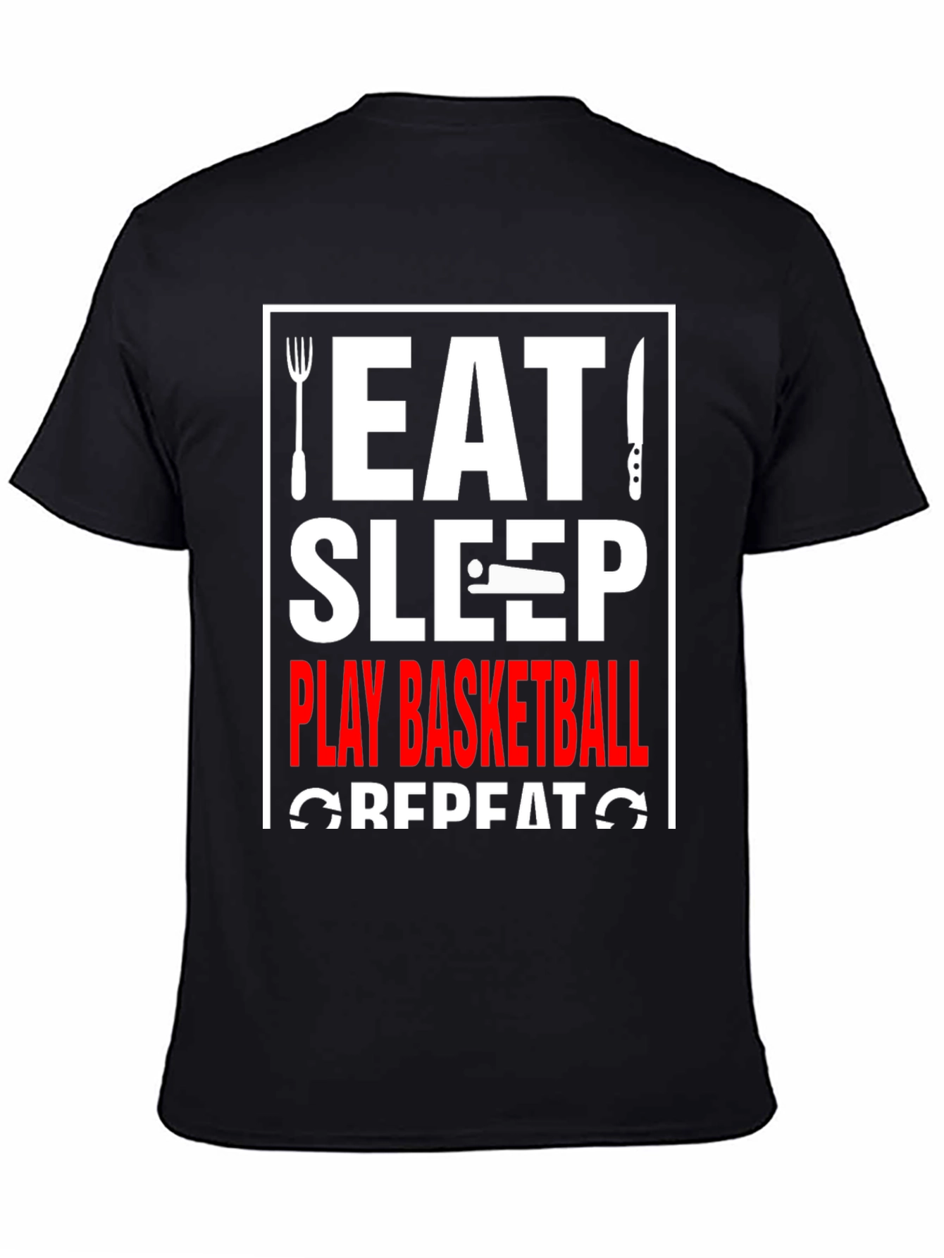 Eat Sleep Play Basketball Repeat T-Shirt