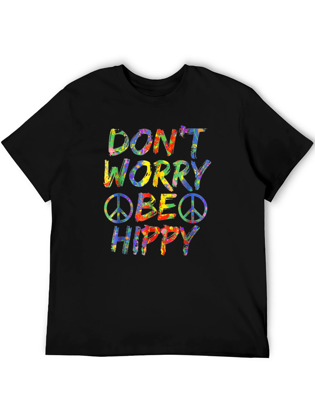 Dont Worry Be Hippy Graphic Tee