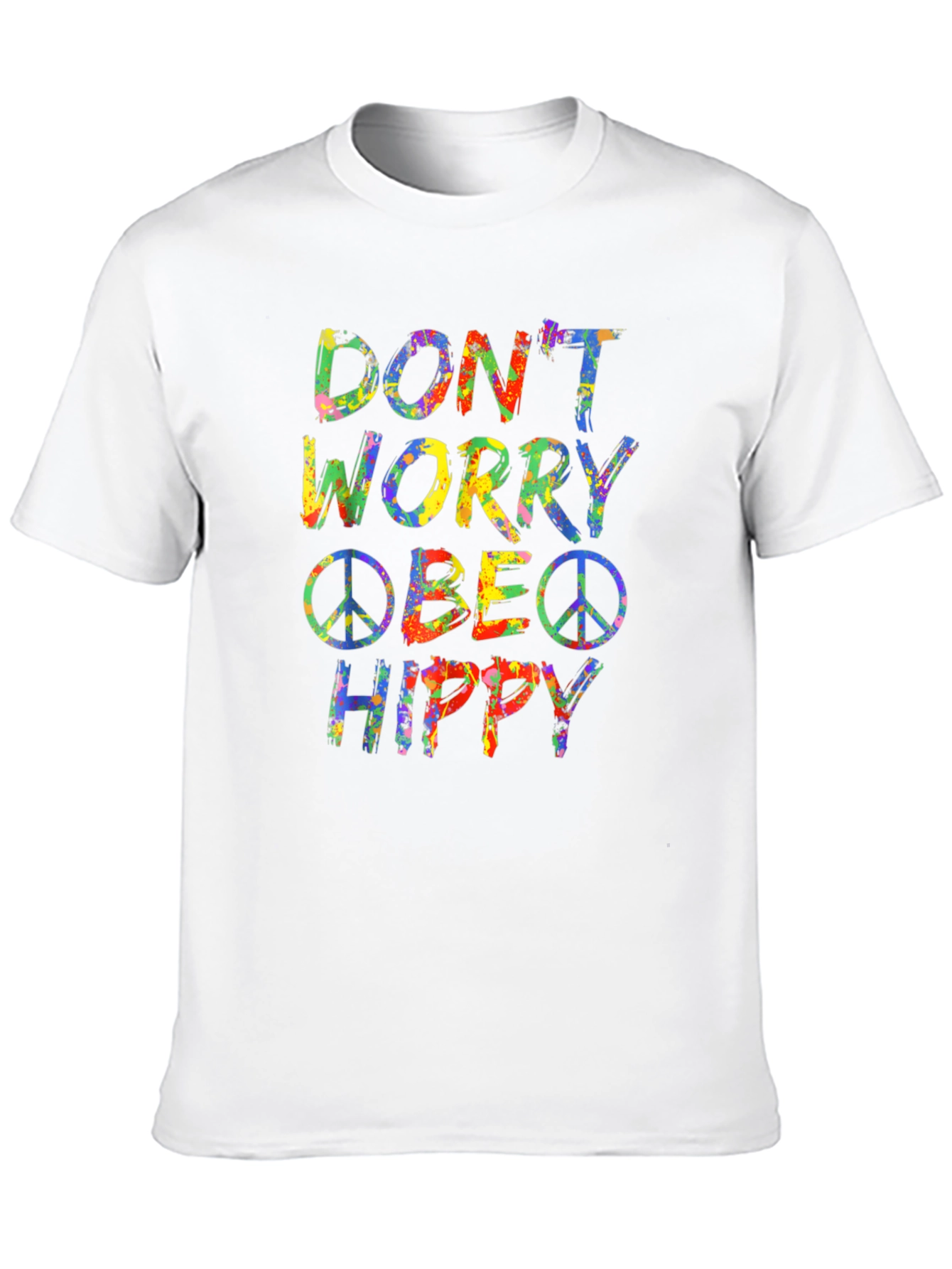 Dont Worry Be Hippy Graphic Tee