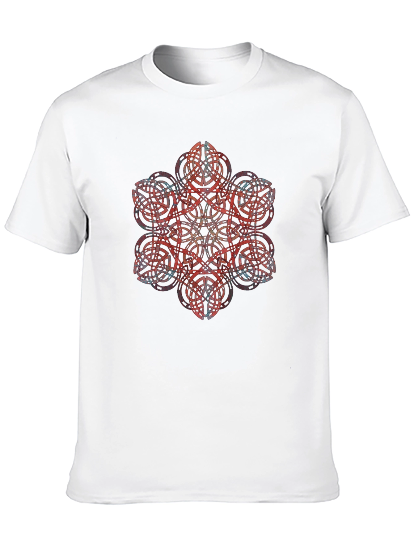 Geometric Mandala Graphic Black T-Shirt