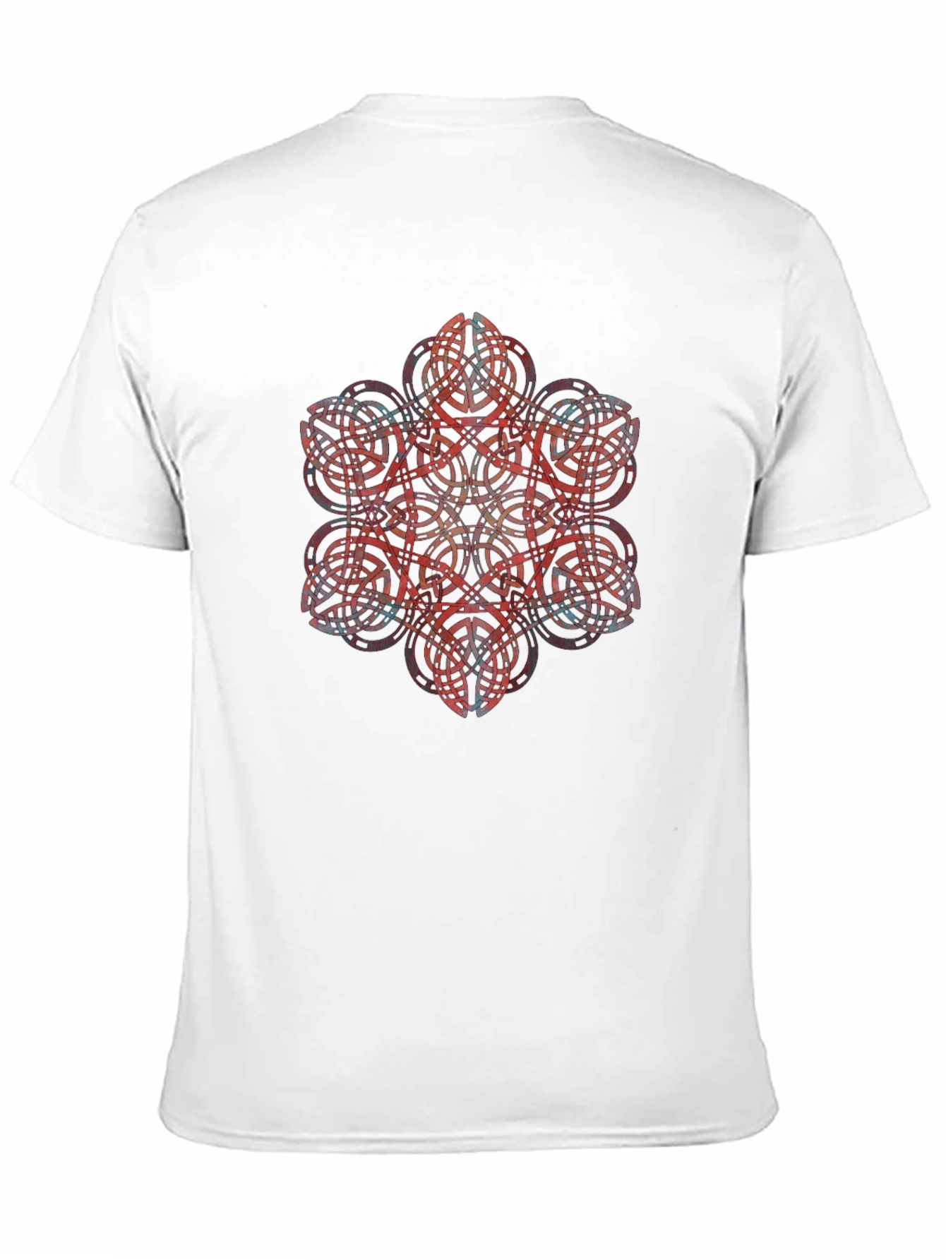 Geometric Mandala Graphic Black T-Shirt