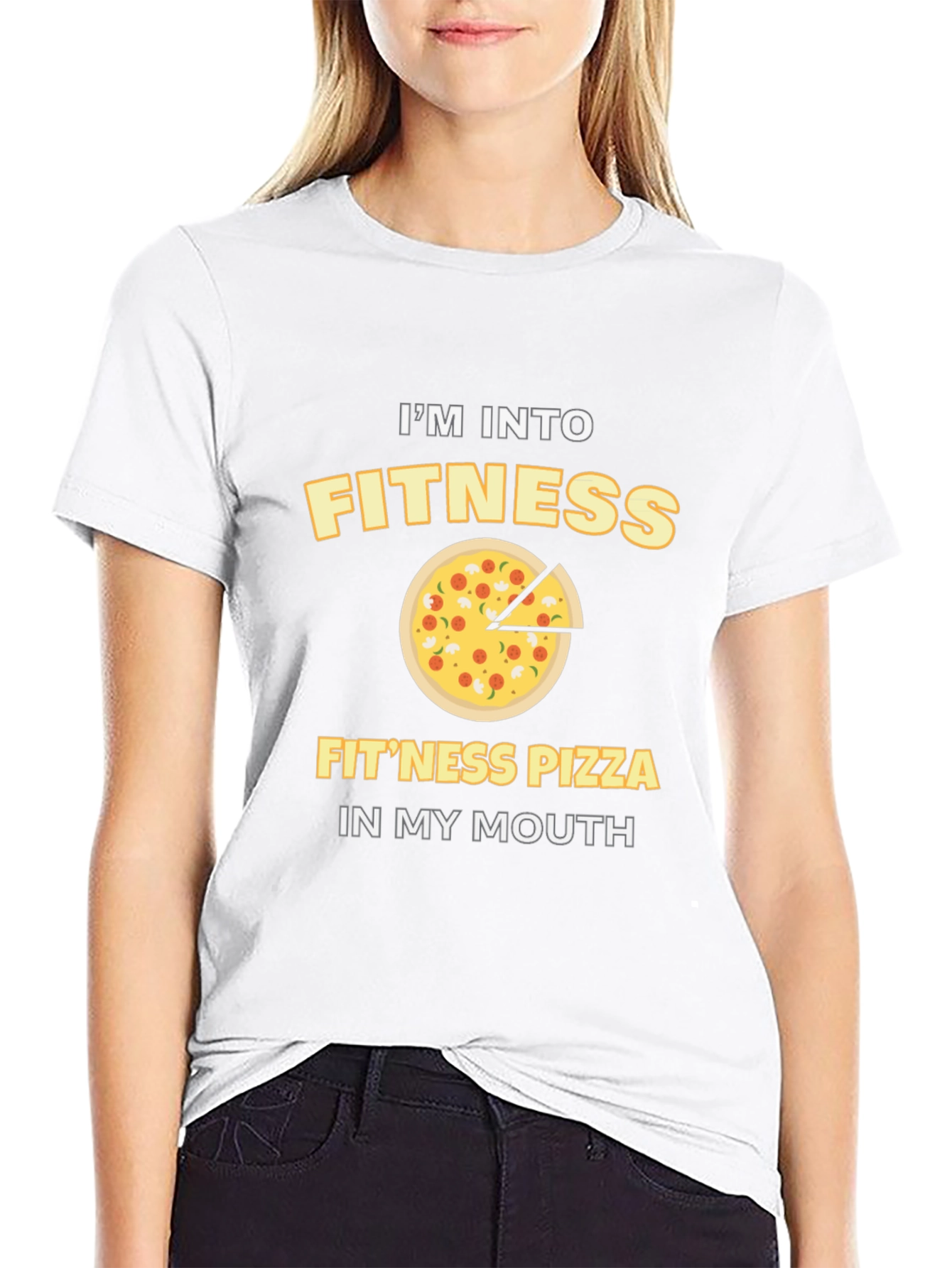 Fitness Pizza T-Shirt - Funny Workout Tee