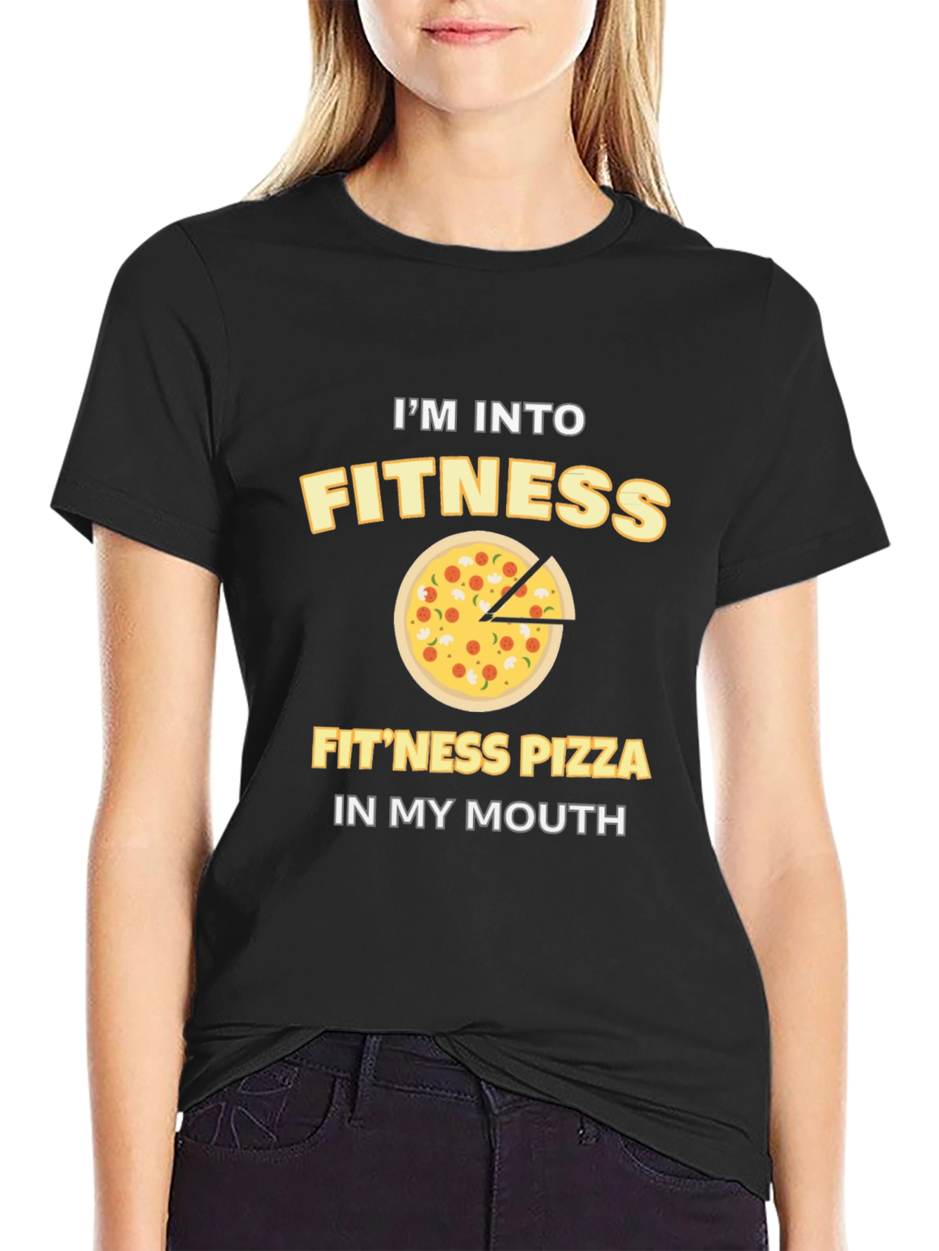 Fitness Pizza T-Shirt - Funny Workout Tee